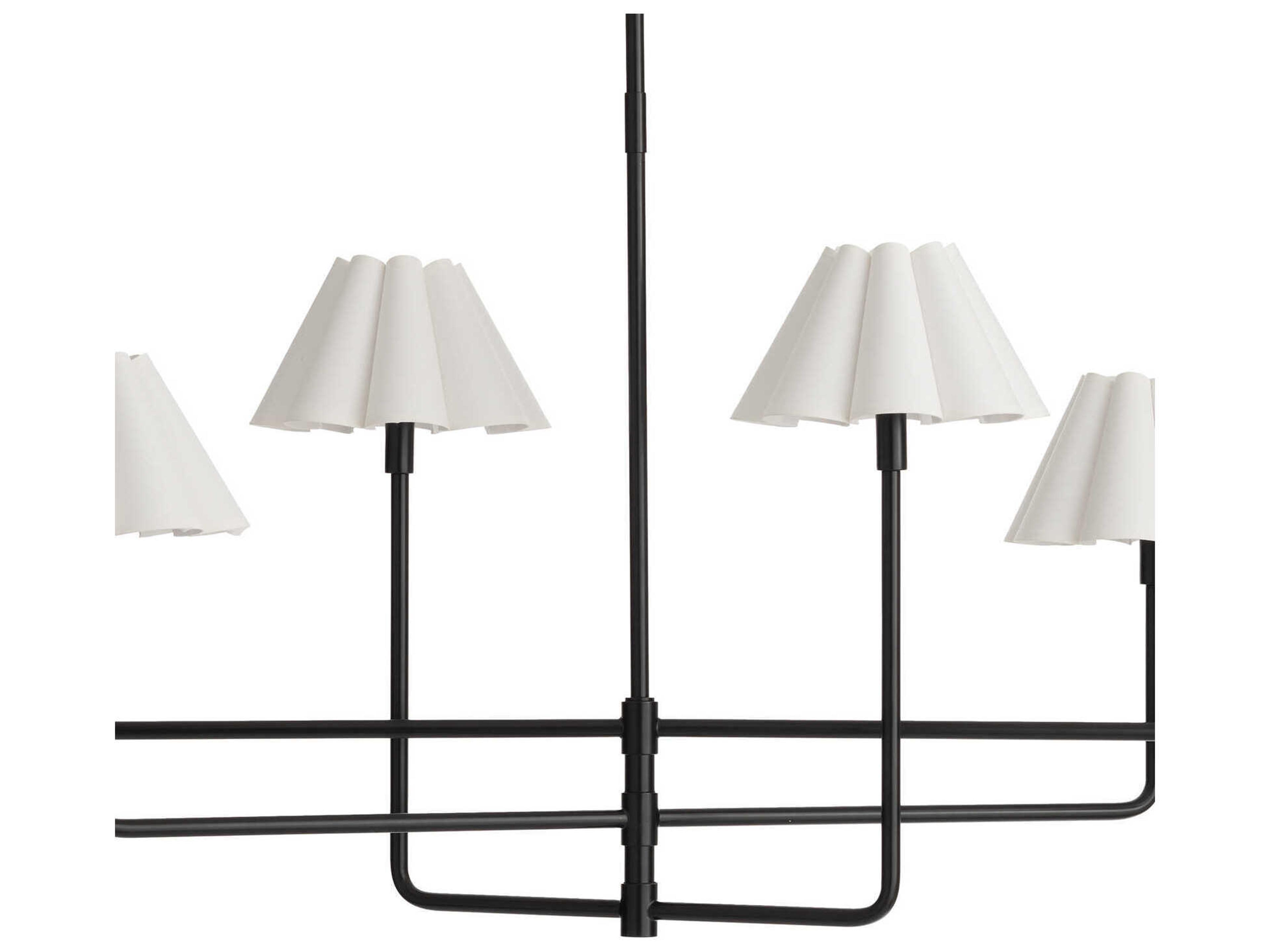 Regina Andrew Polly 6-Light Blackened Brass Island Pendant