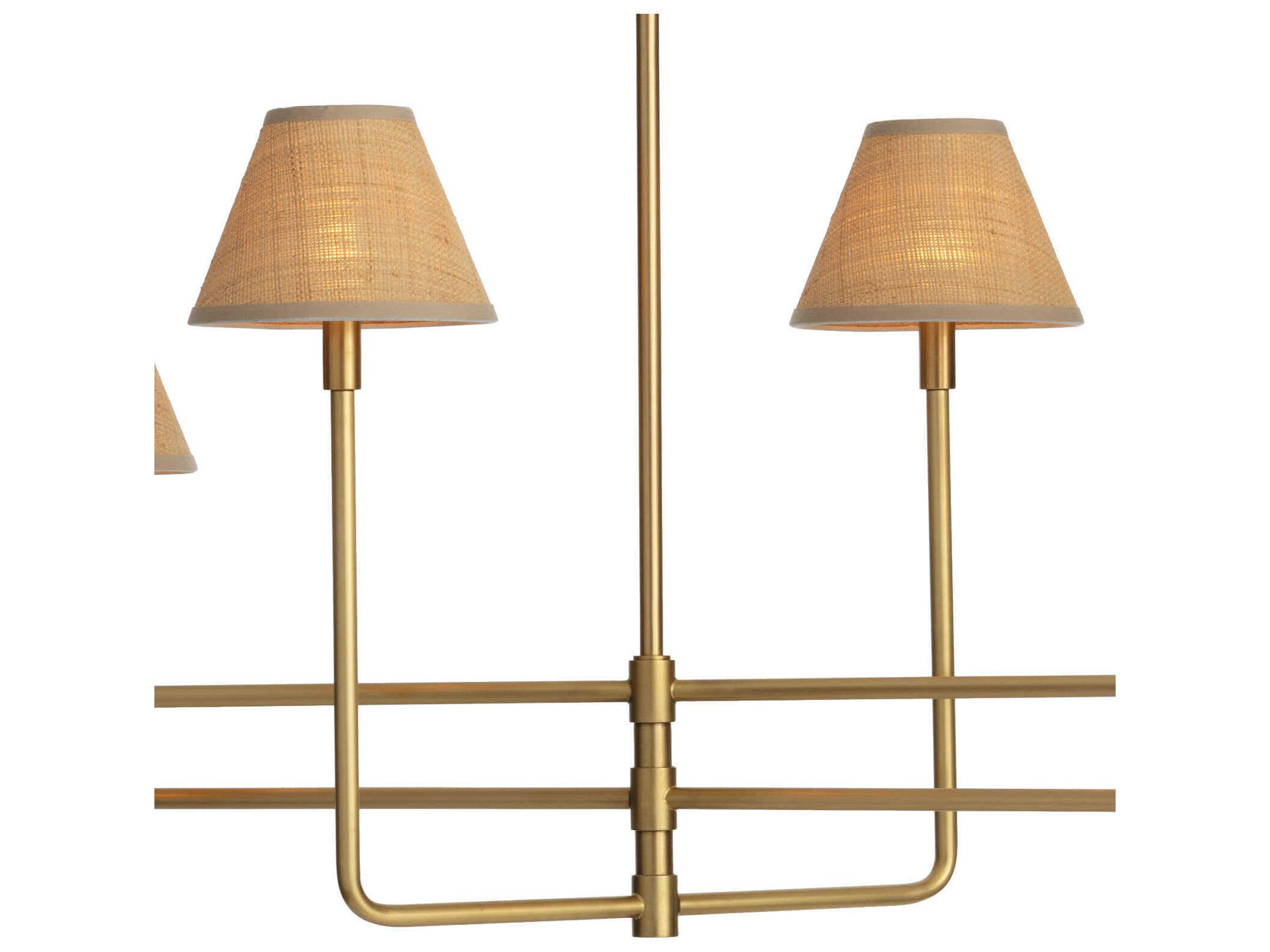 Regina Andrew Polly 6-Light Natural Brass Island Pendant