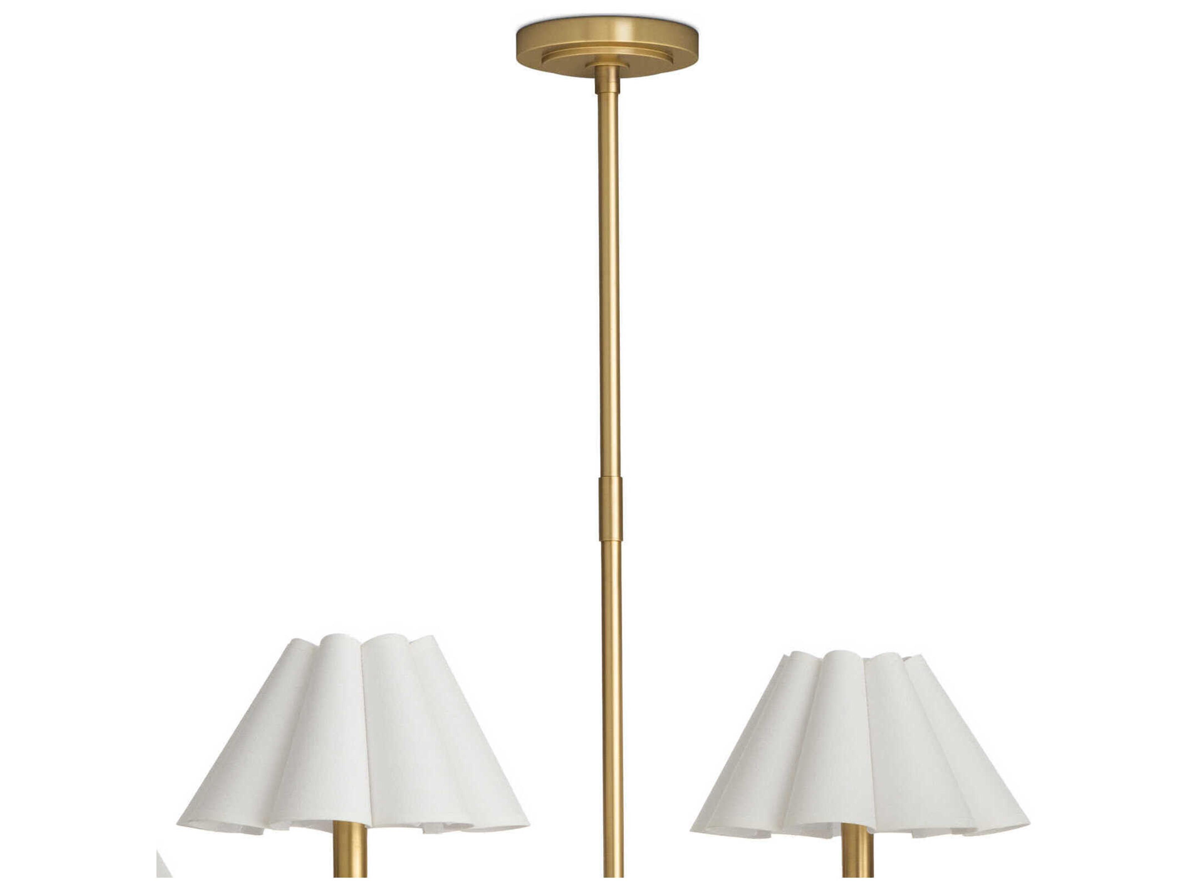 Regina Andrew Polly 6-Light Natural Brass Island Pendant
