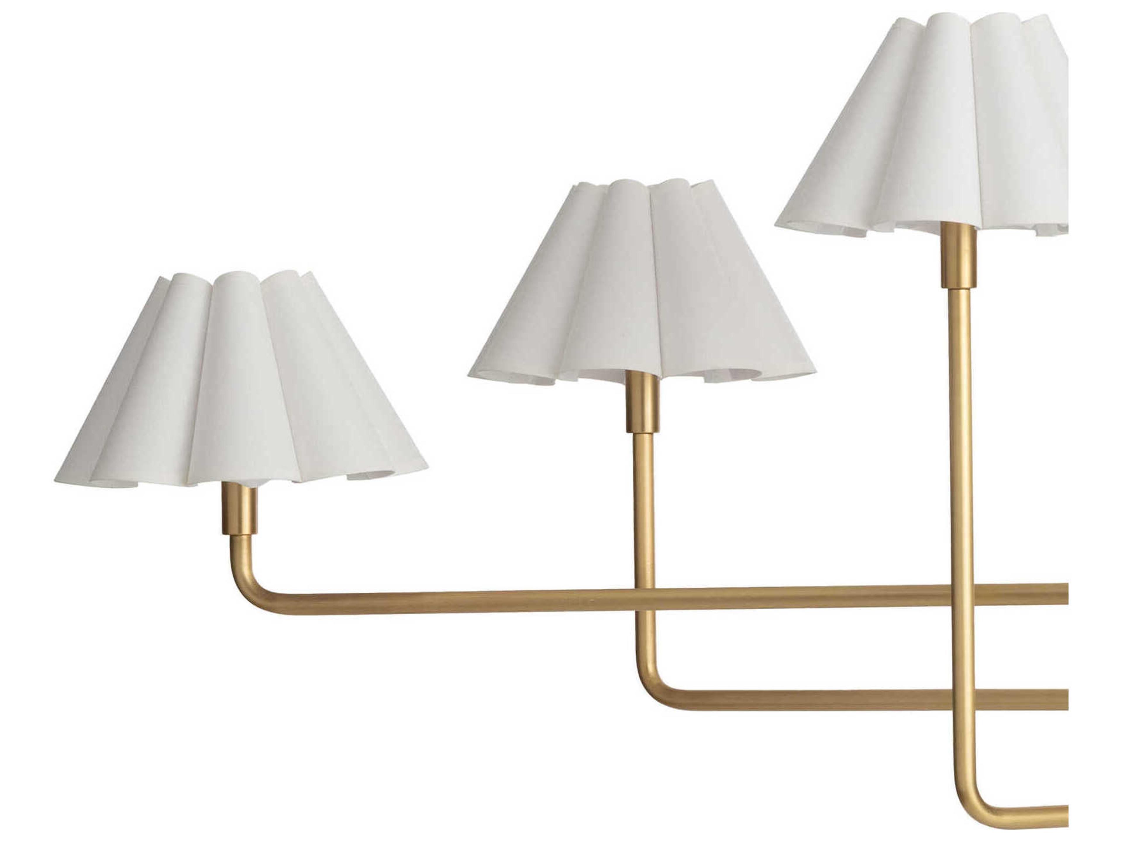 Regina Andrew Polly 6-Light Natural Brass Island Pendant
