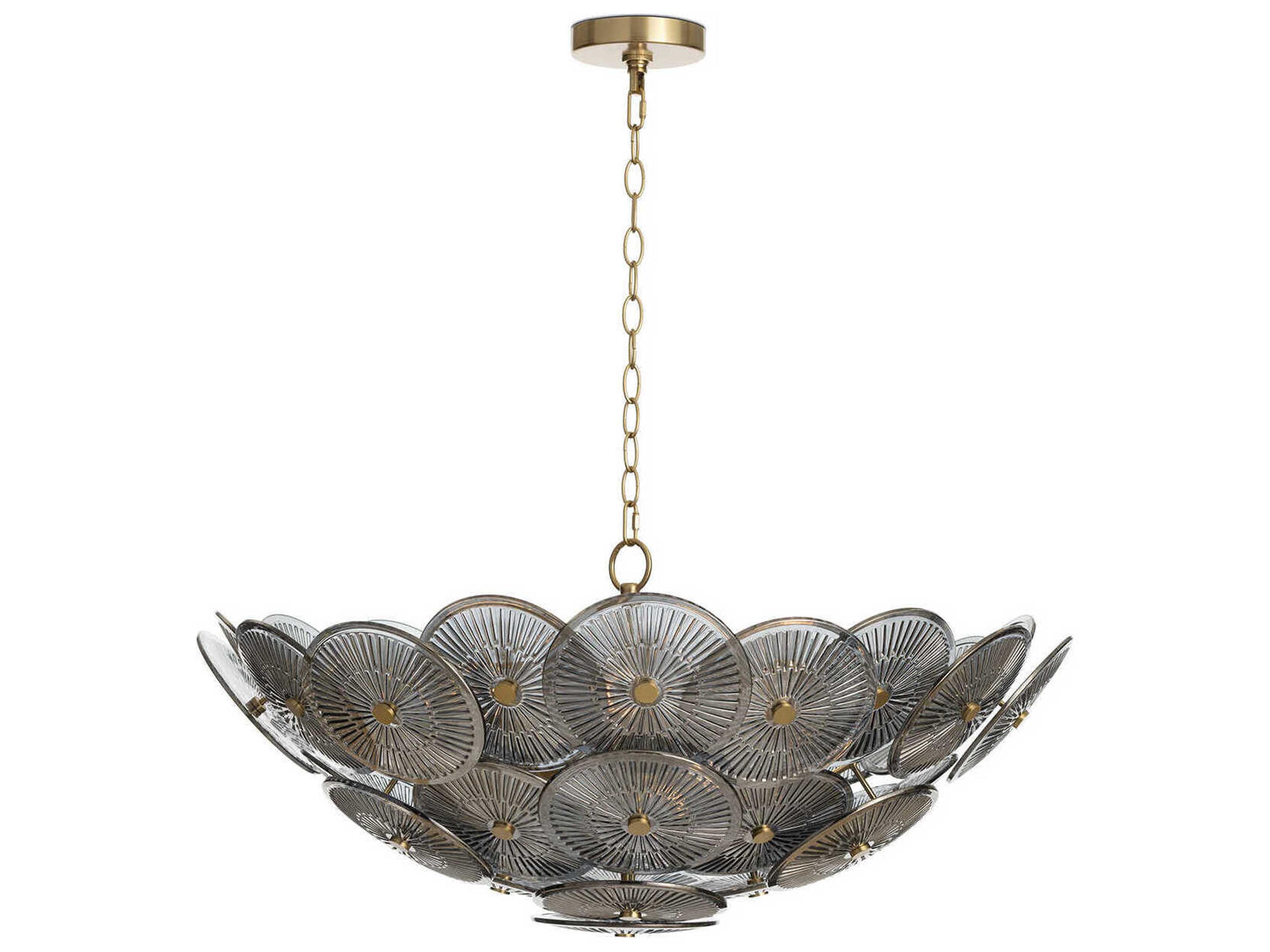 Regina Andrew Holly 9-Light Smoke Black Bowl Chandelier