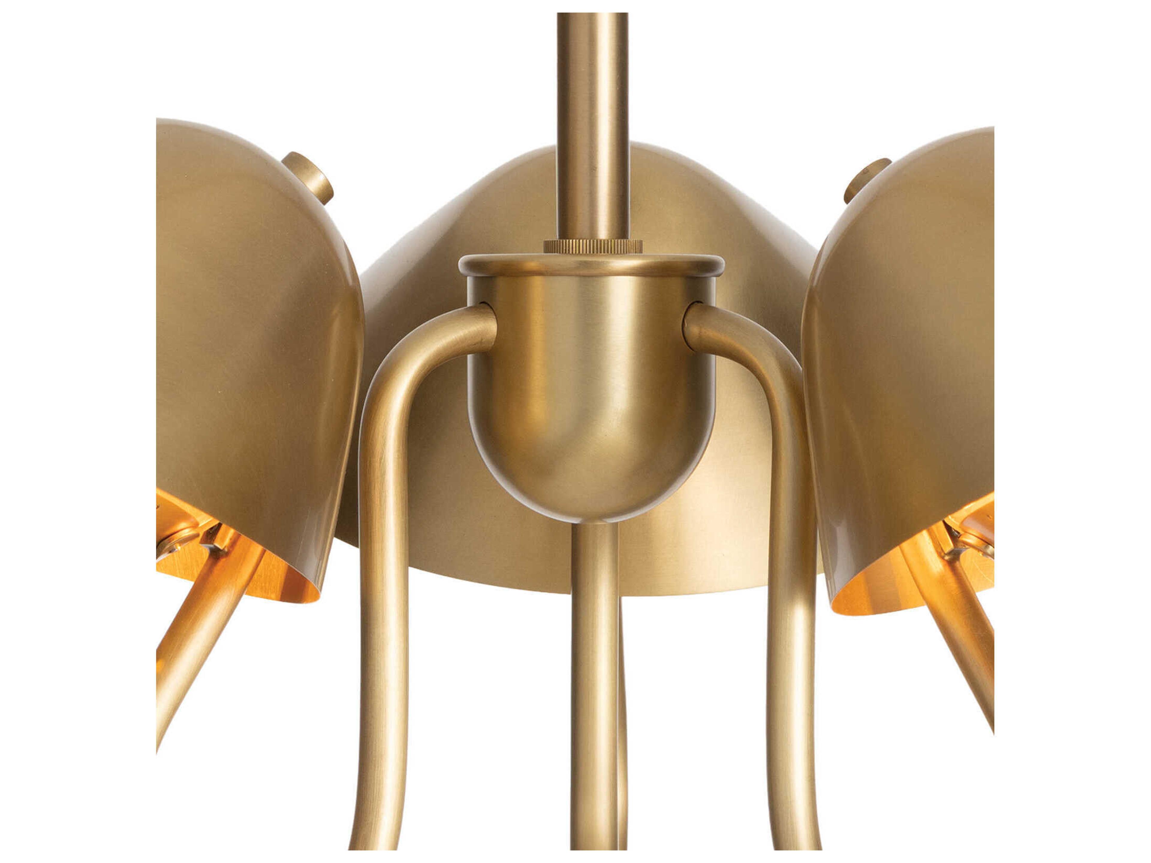 Regina Andrew Keaton 3-Light Natural Brass Pendant