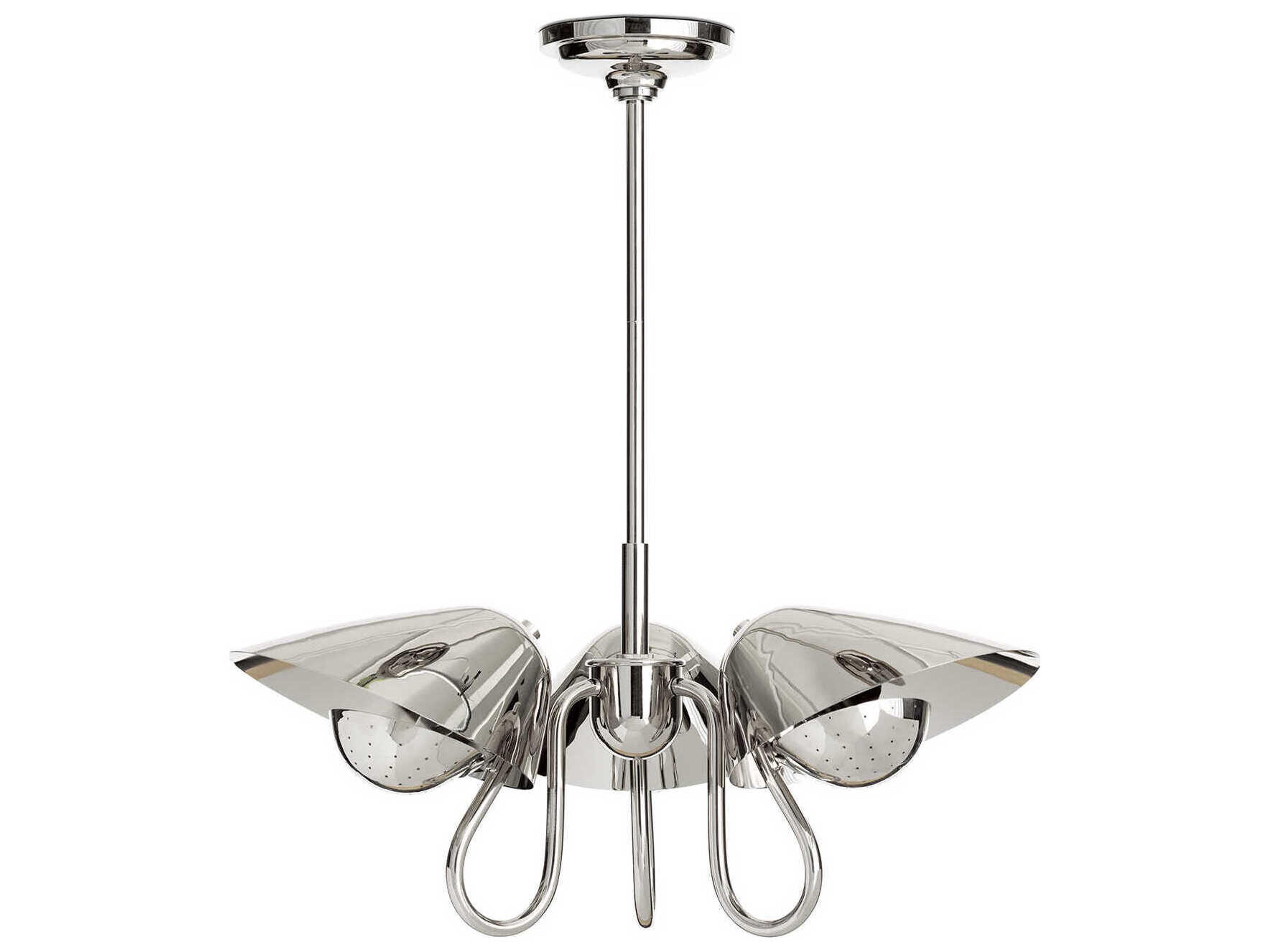 Regina Andrew Keaton 3-Light Polished Nickel Pendant