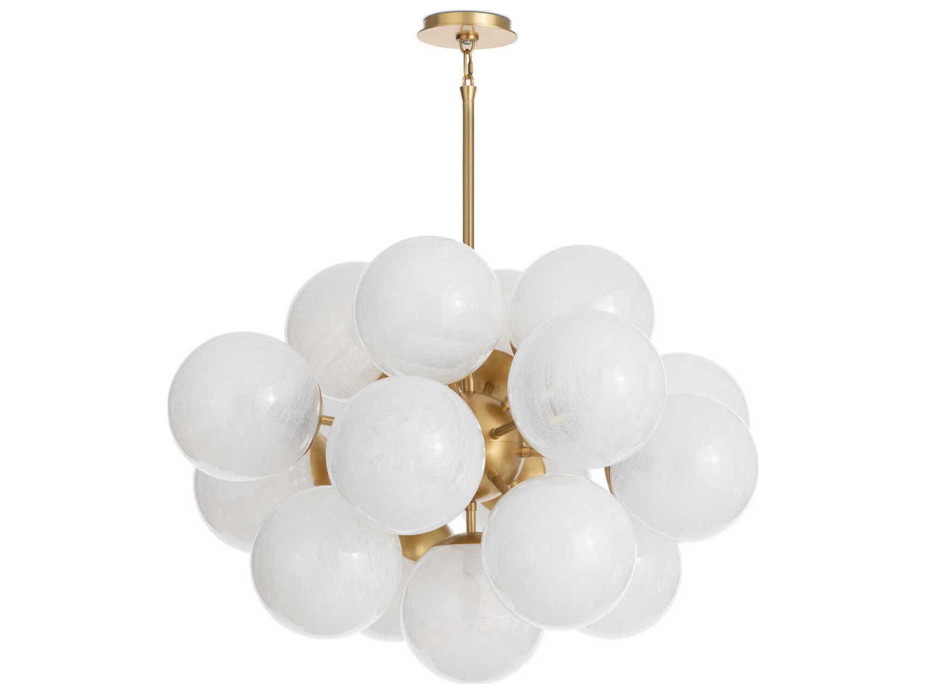 Regina Andrew Shine 17-Light Natural Brass Globe Chandelier