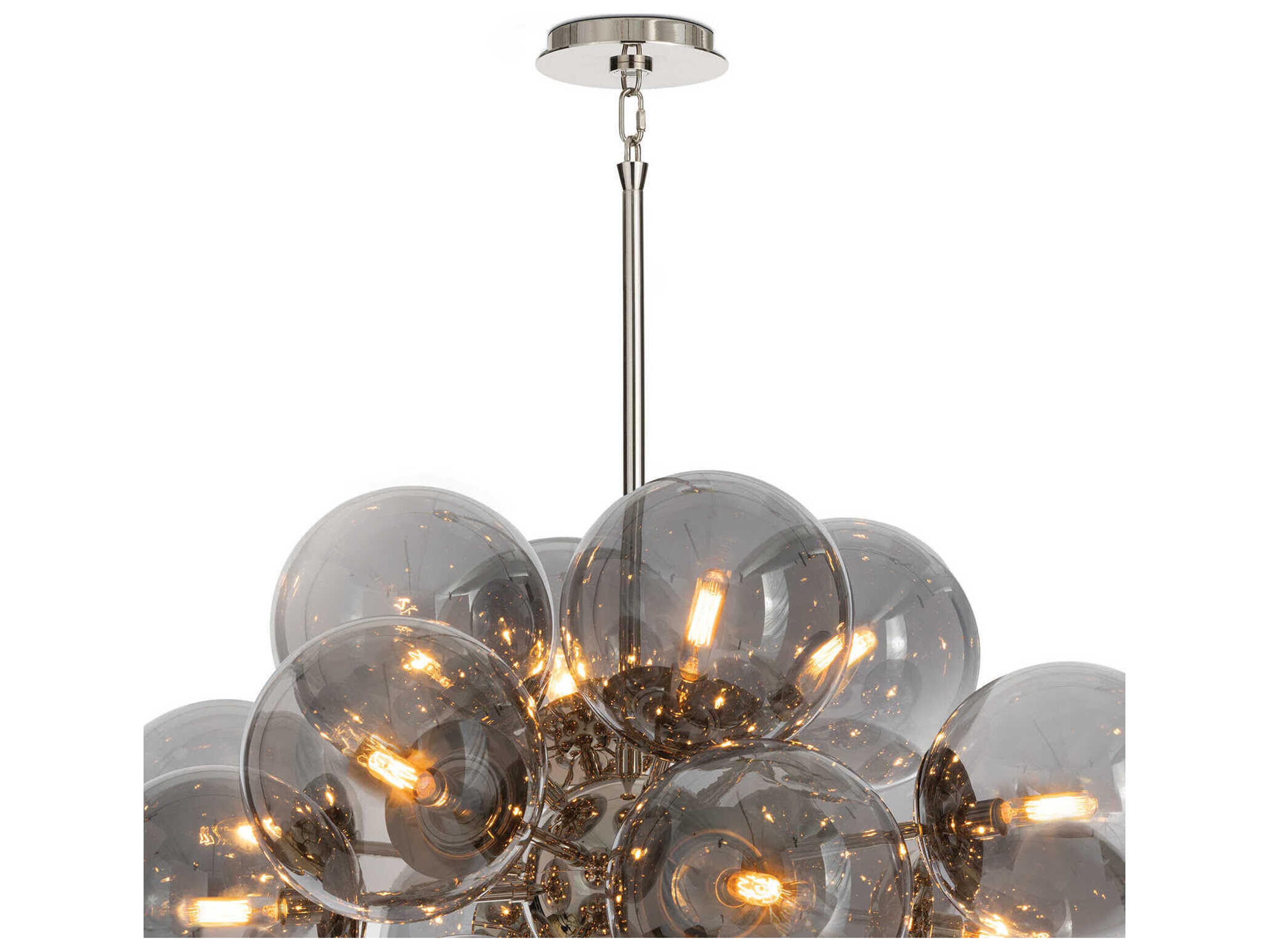 Regina Andrew Shine 17-Light Polished Nickel Gray Pendant