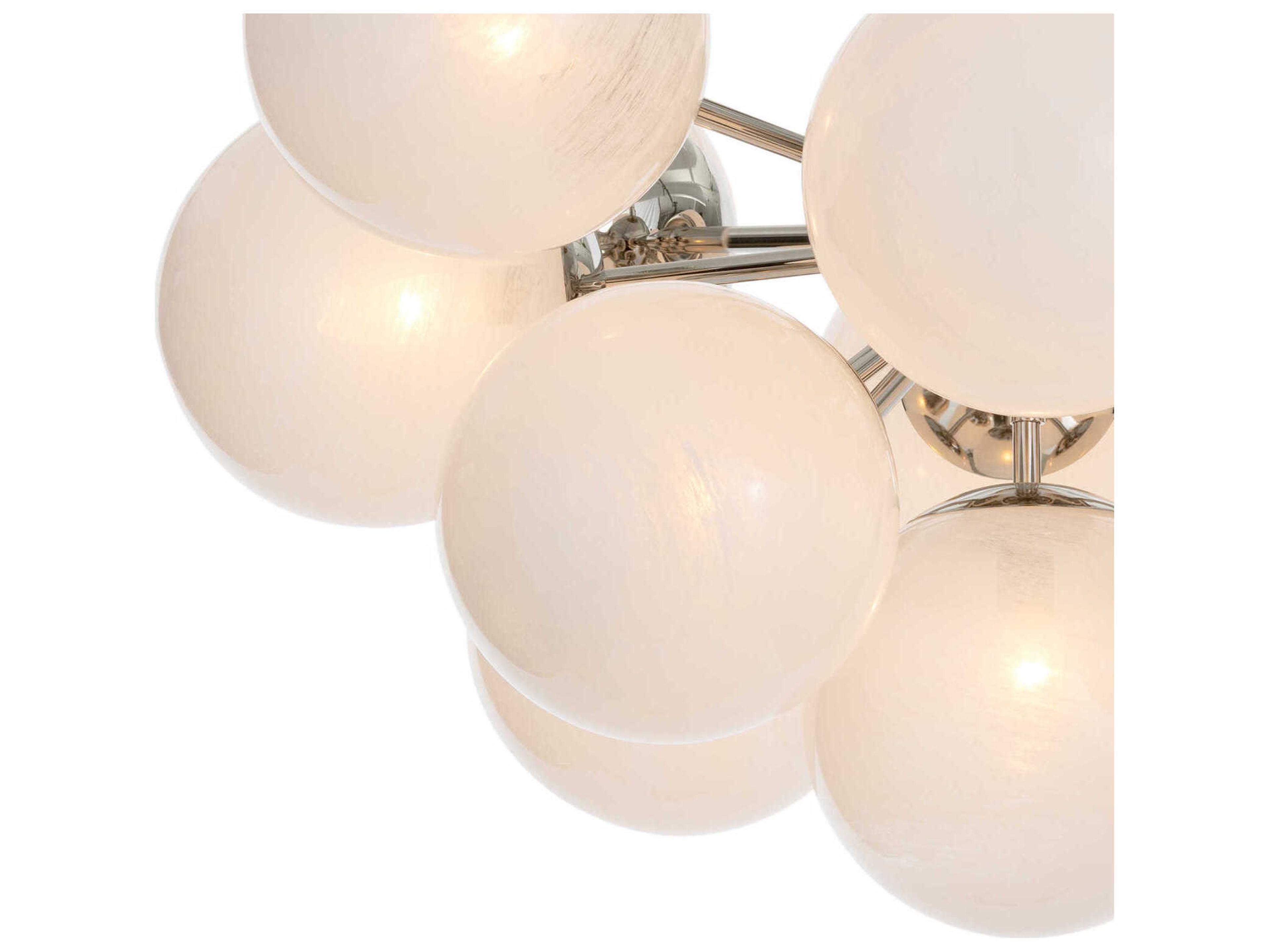 Regina Andrew Shine 13-Light Polished Nickel Globe Semi Flush Mount