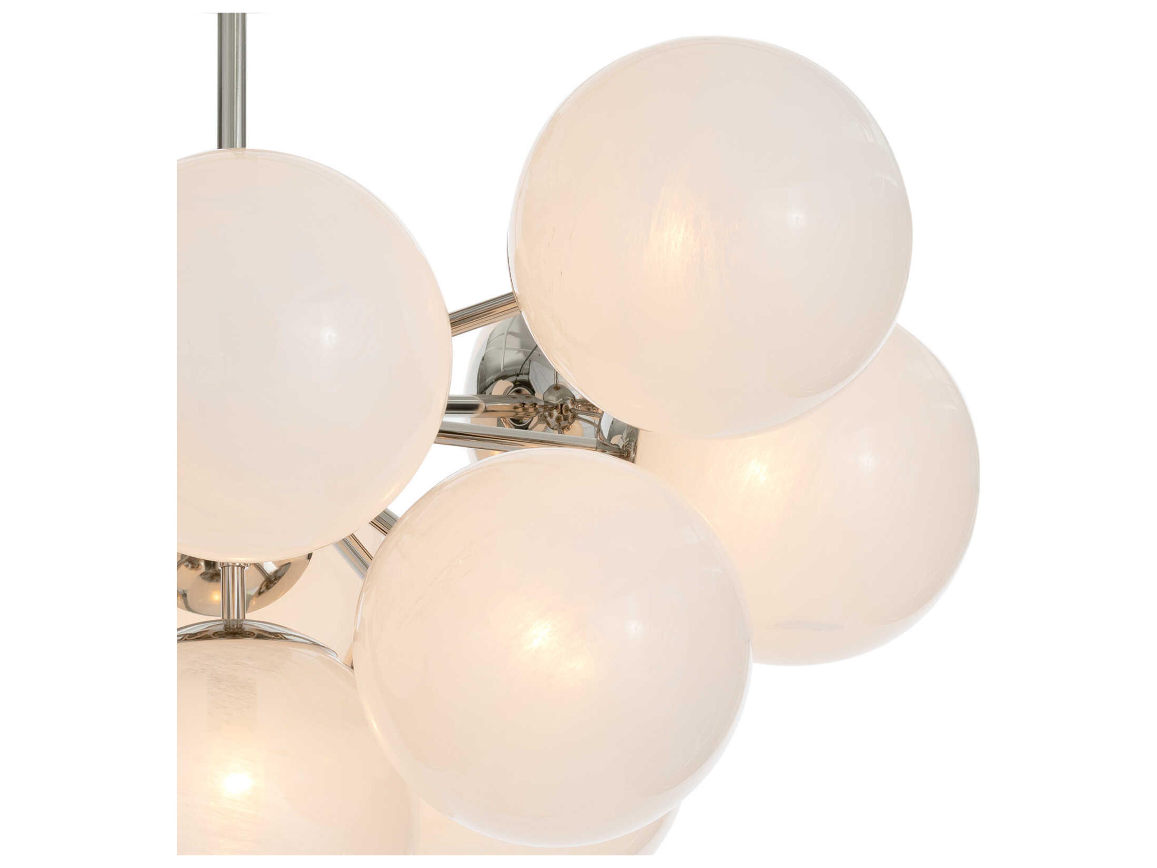Regina Andrew Shine 13-Light Polished Nickel Globe Semi Flush Mount