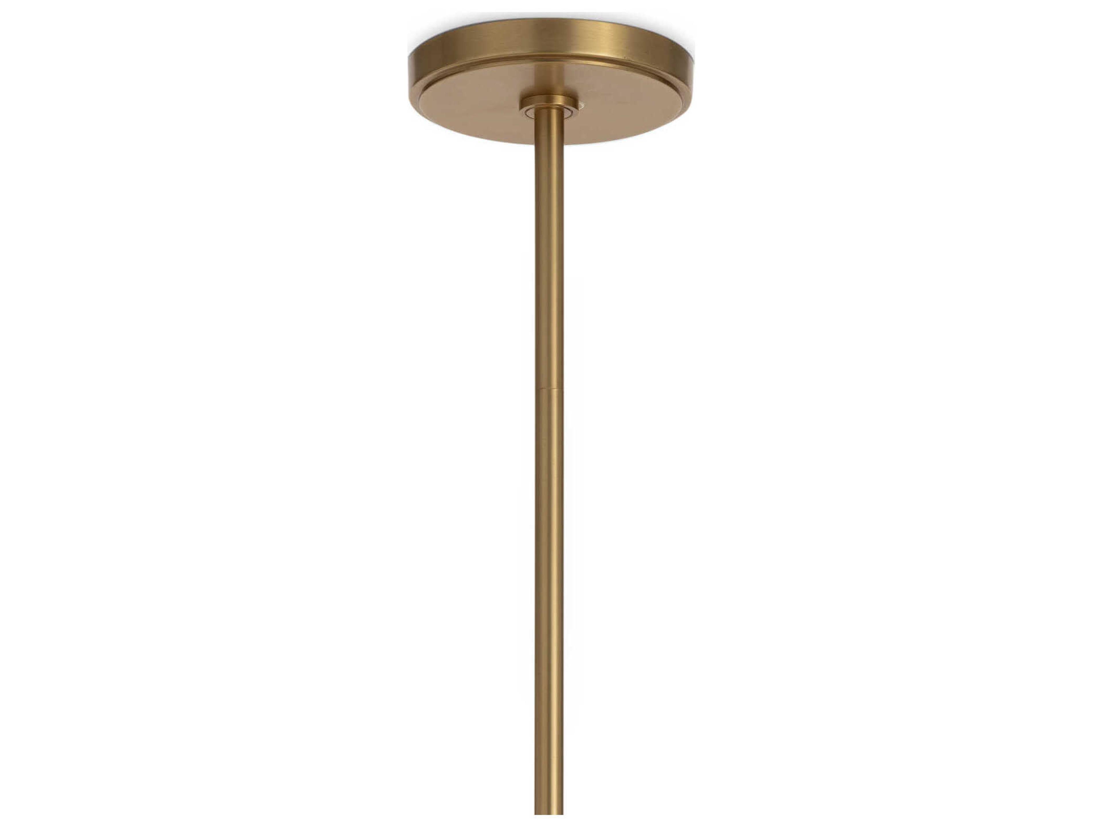 Regina Andrew Bijoux 1-Light Clear Brass Cylinder Mini Pendant