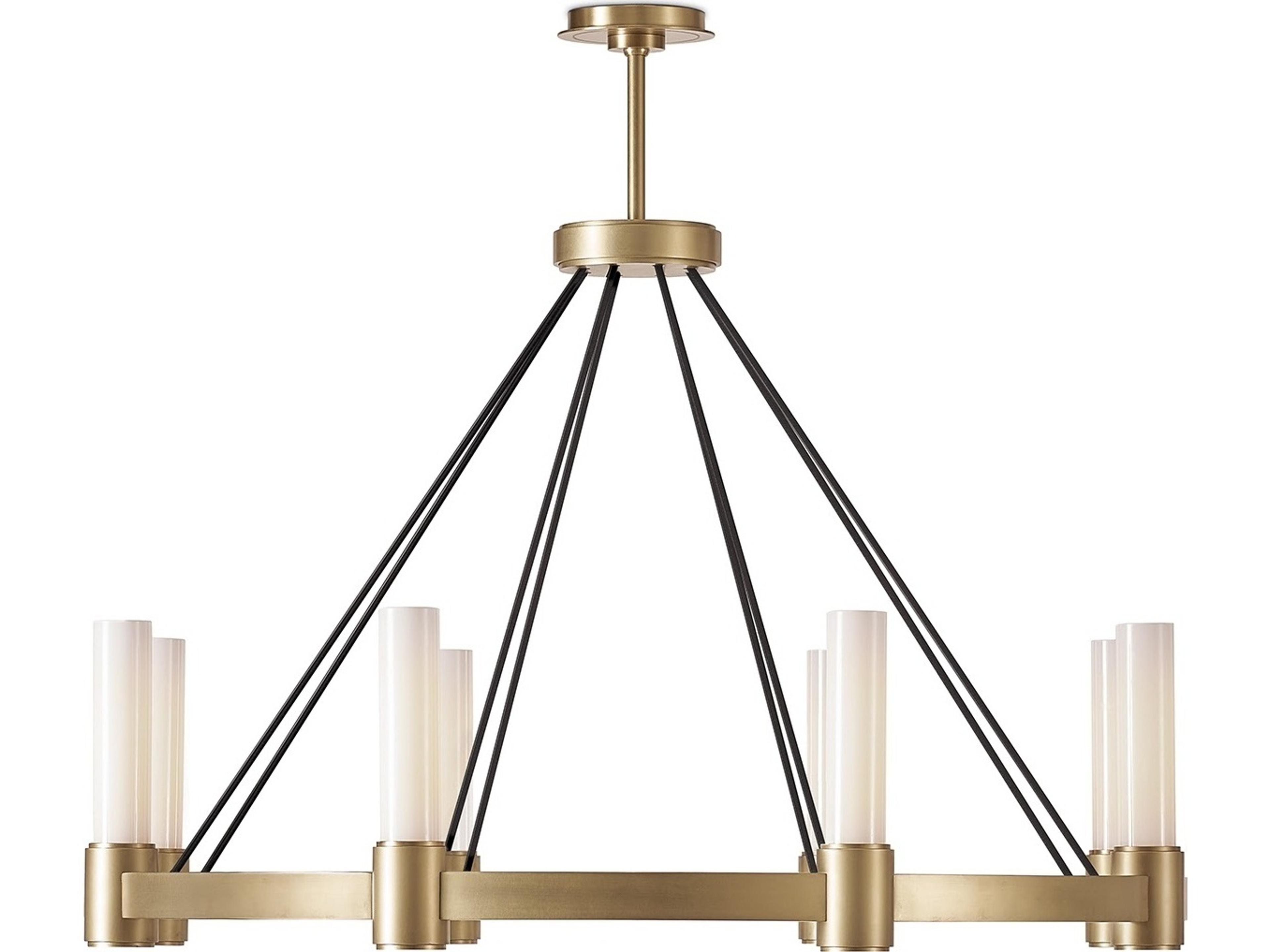 Regina Andrew Dixon 8-Light White Brass Chandelier