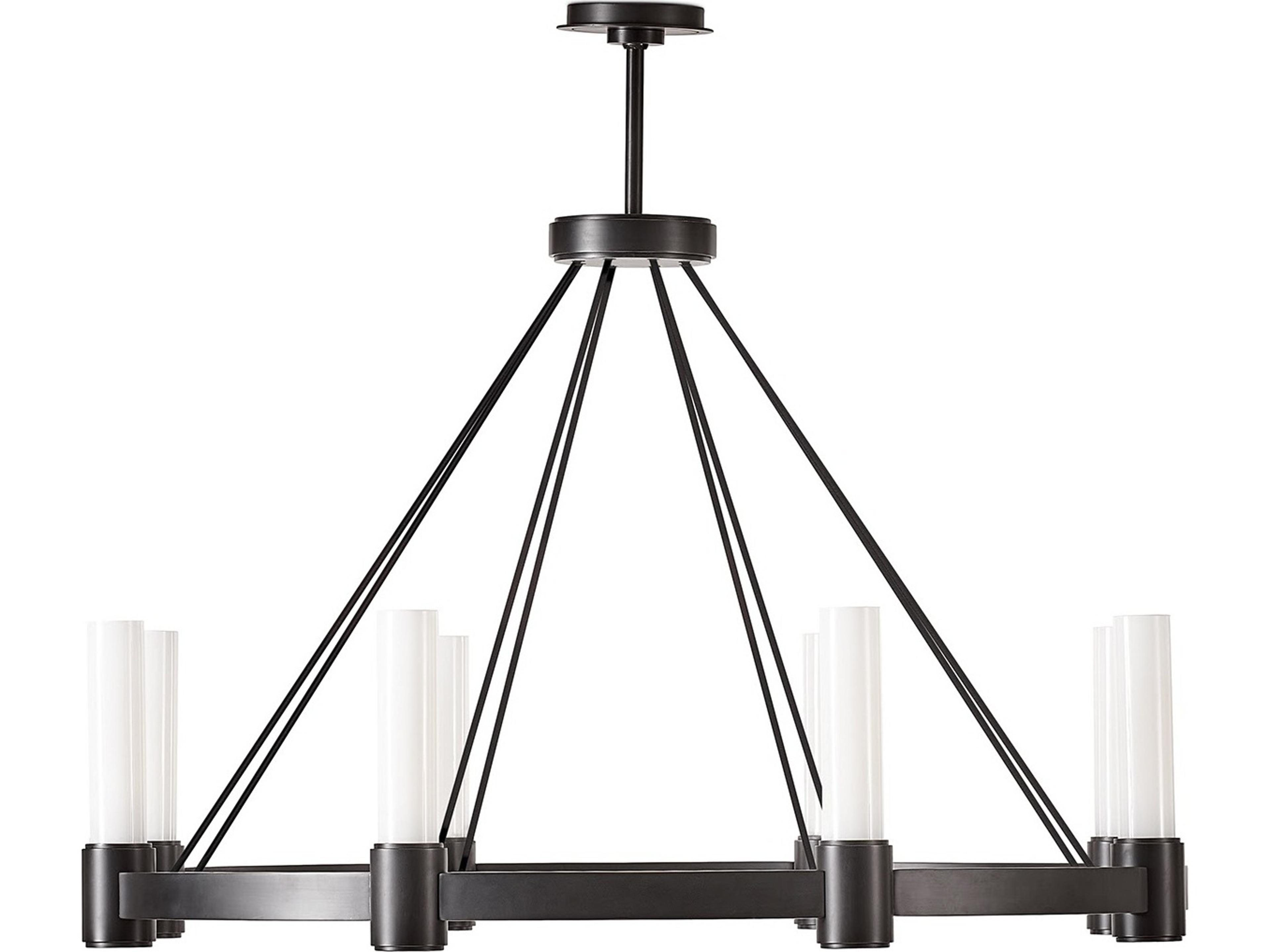 Dixon 8-Light White Bronze Chandelier