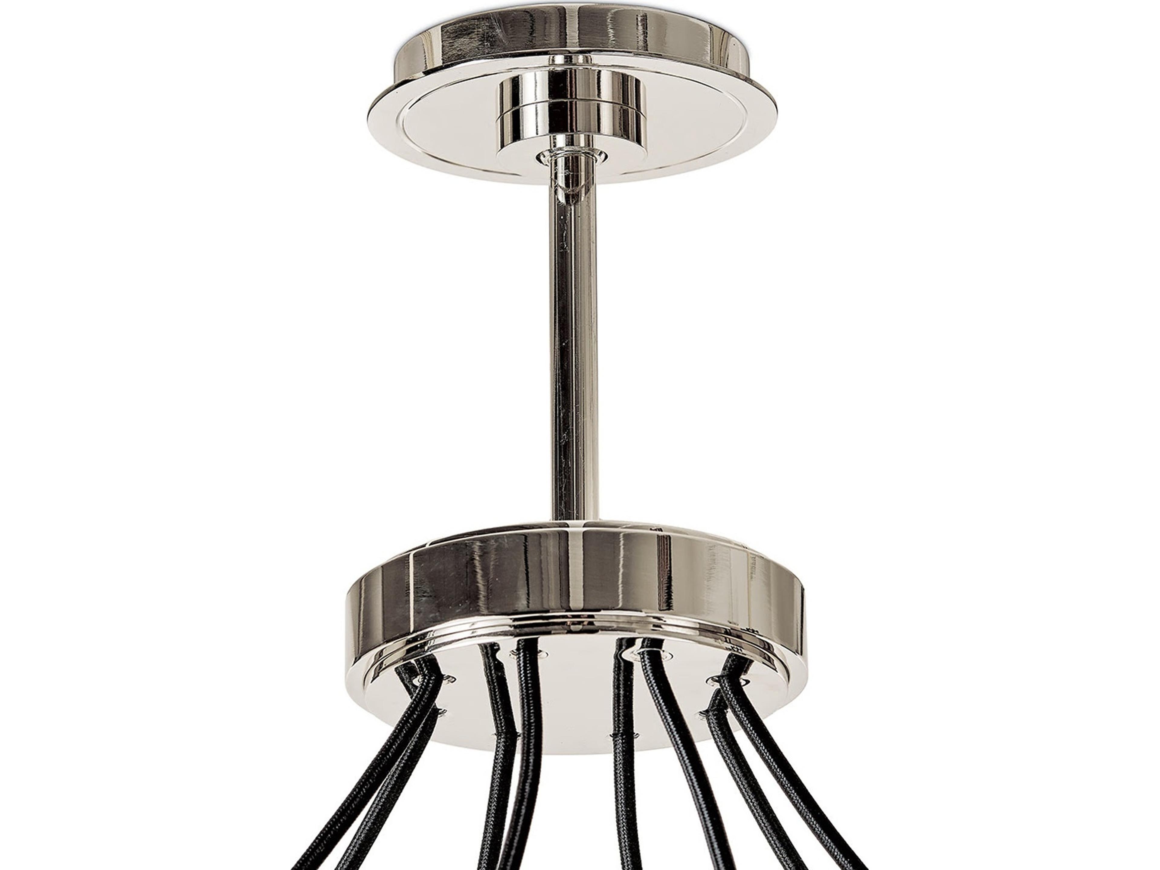 Regina Andrew Dixon 8-Light White Nickel Chandelier