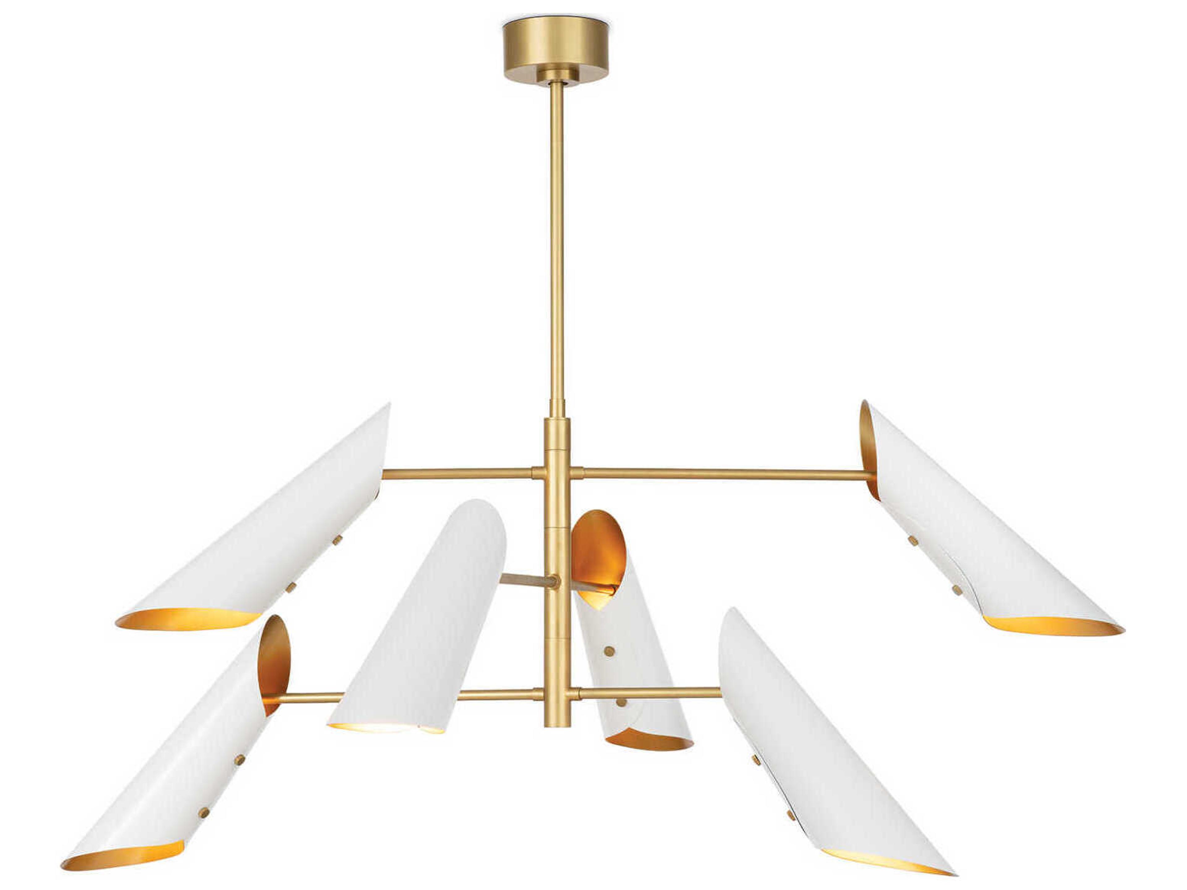 Regina Andrew Vest 6-Light White Tiered Chandelier