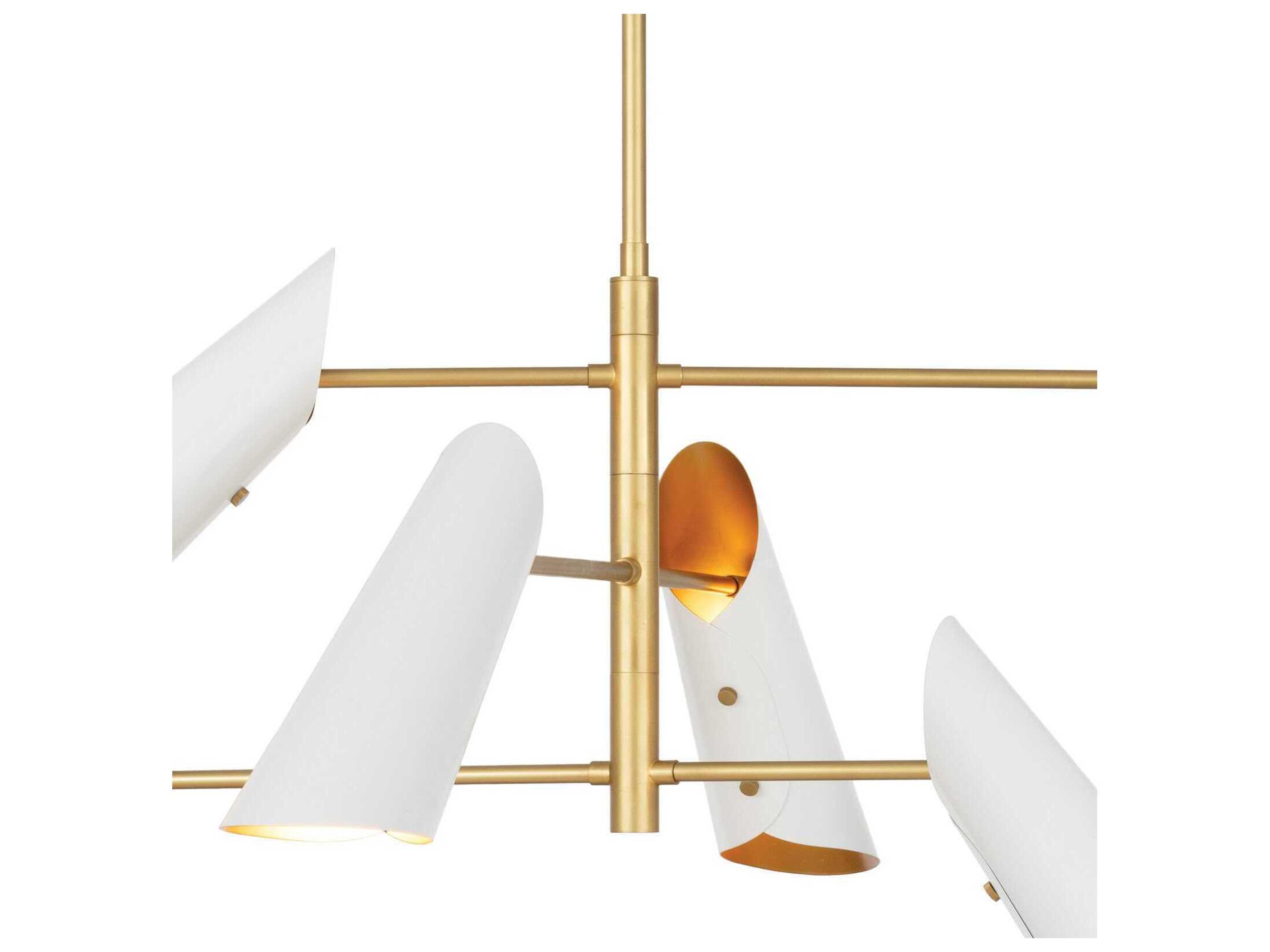 Regina Andrew Vest 6-Light White Tiered Chandelier