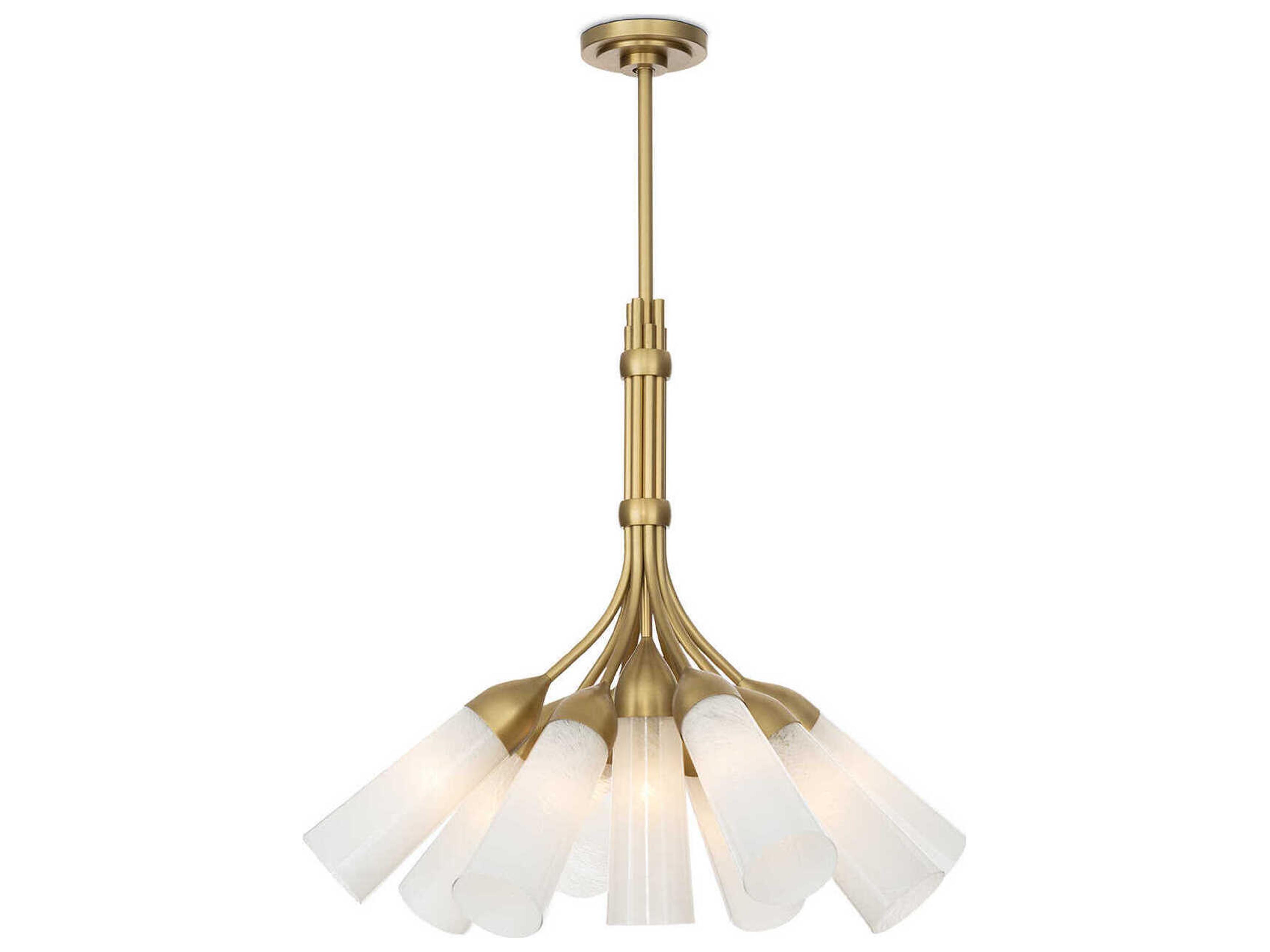 Regina Andrew Mousseaux 9-Light Natural Brass Chandelier