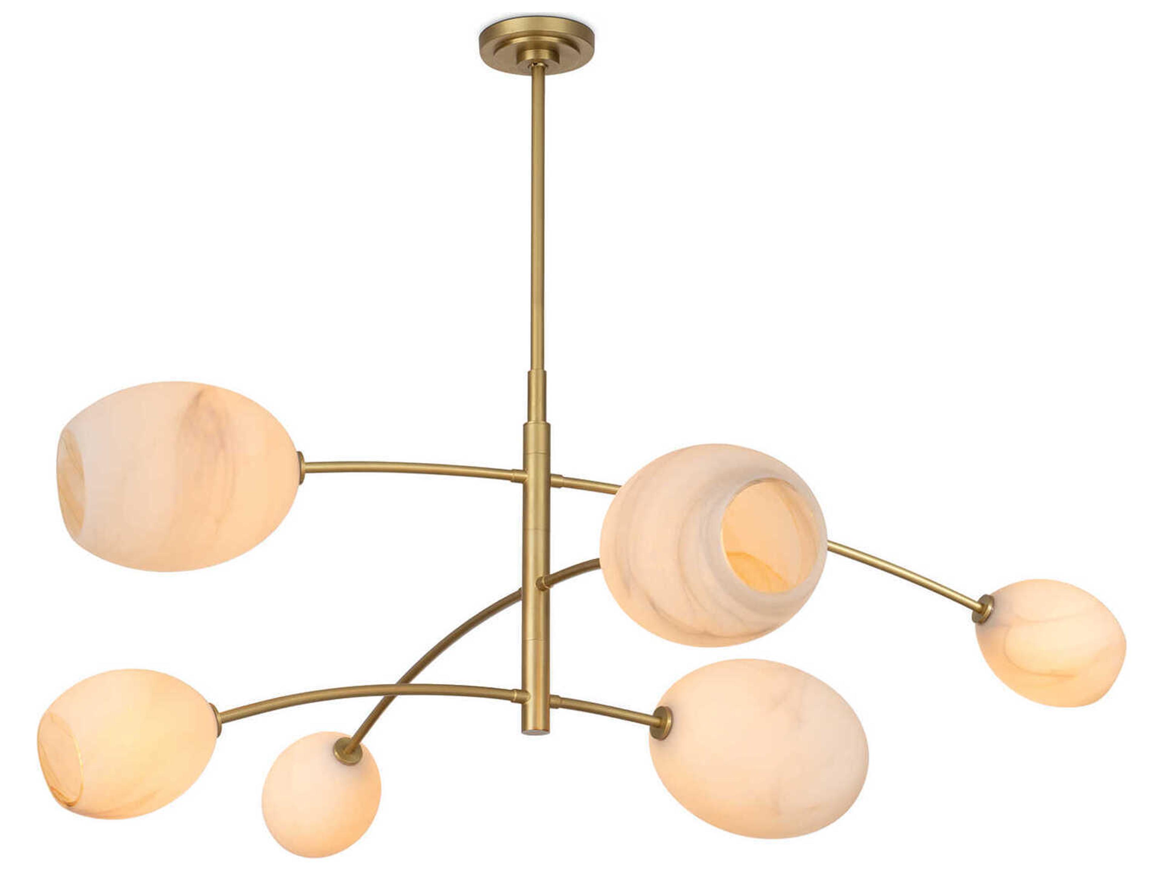 Regina Andrew Artemis 6-Light Natural Brass Chandelier