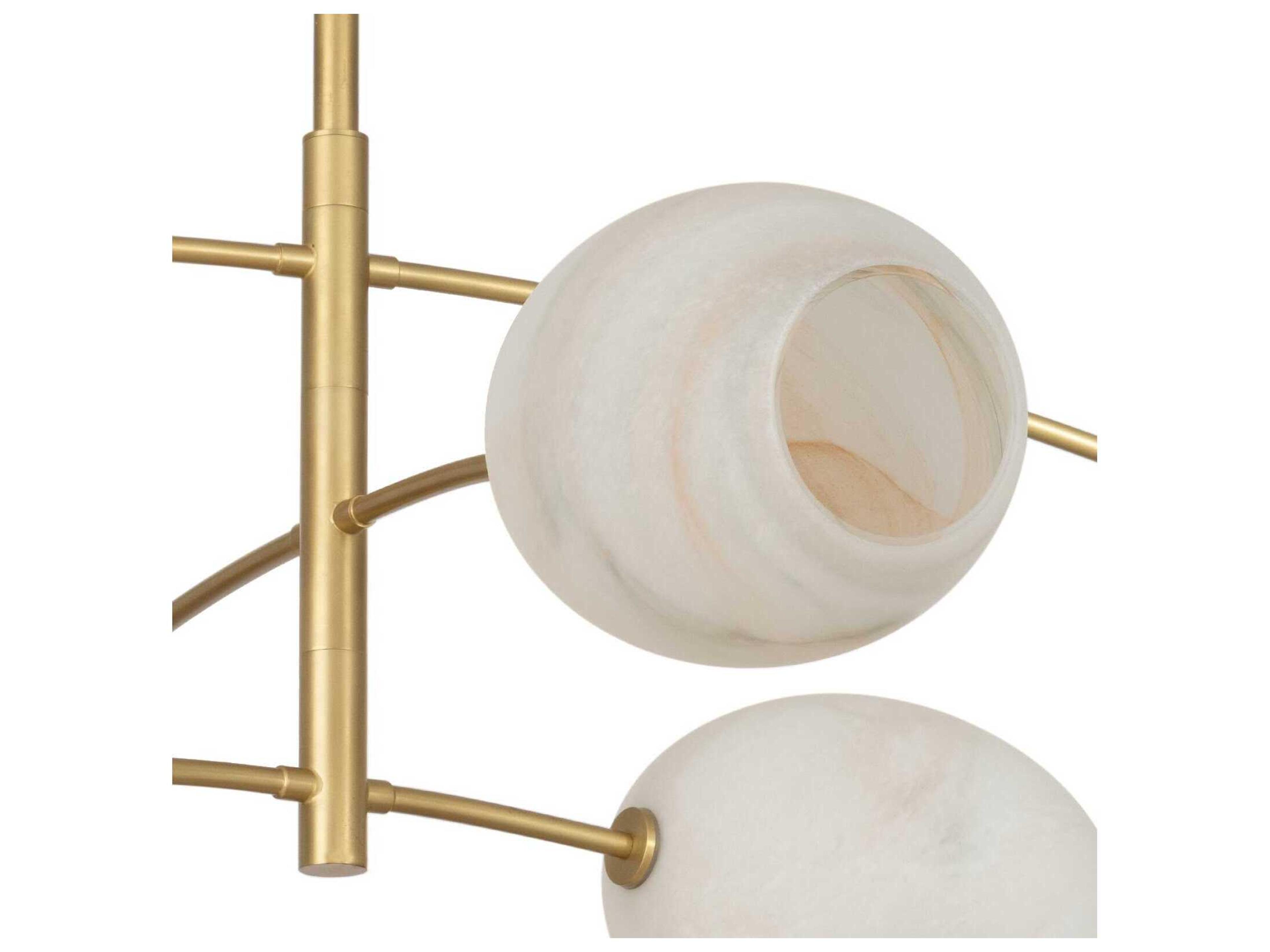 Regina Andrew Artemis 6-Light Natural Brass Chandelier