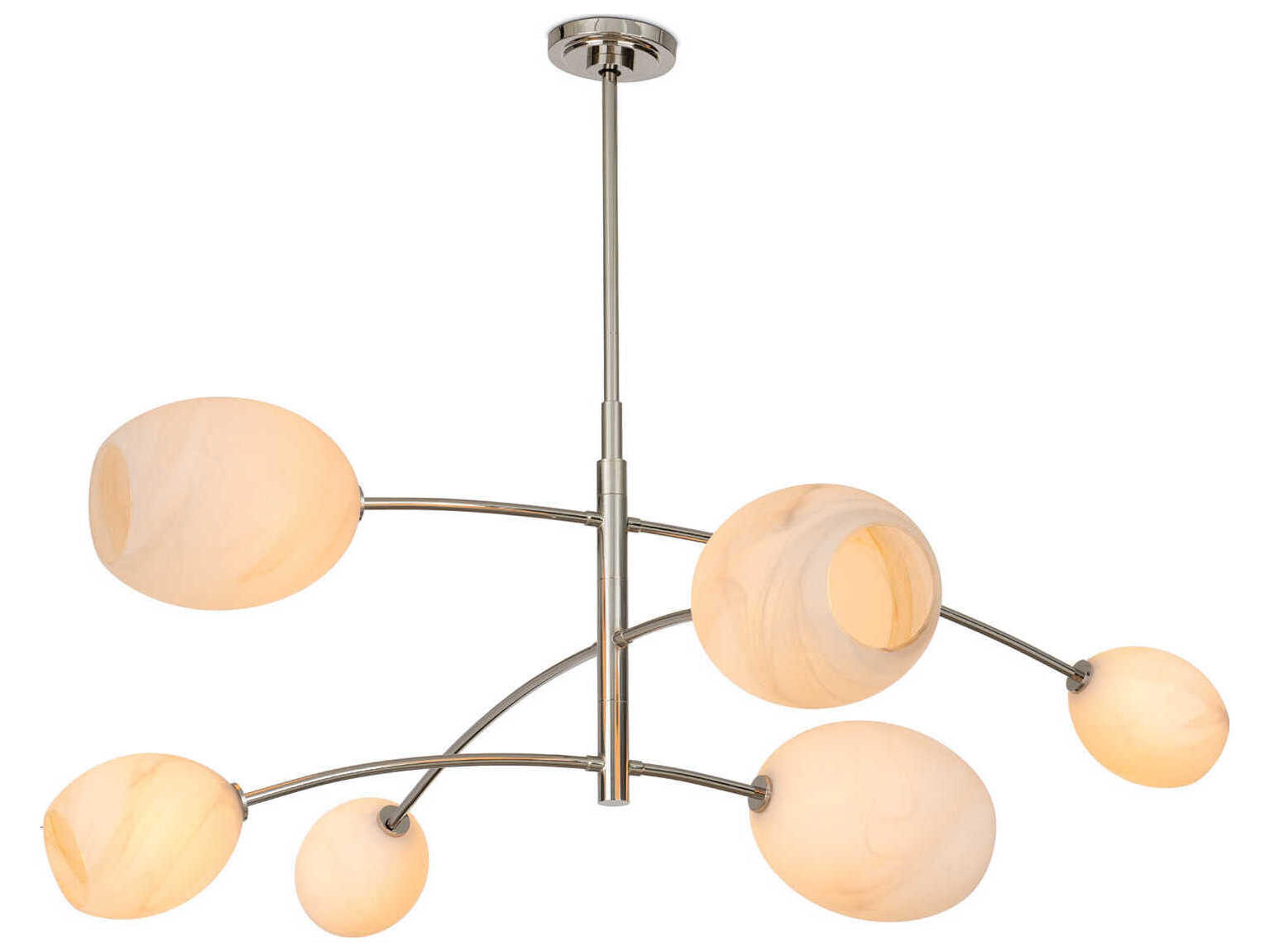 Regina Andrew Artemis 6-Light Polished Nickel Chandelier