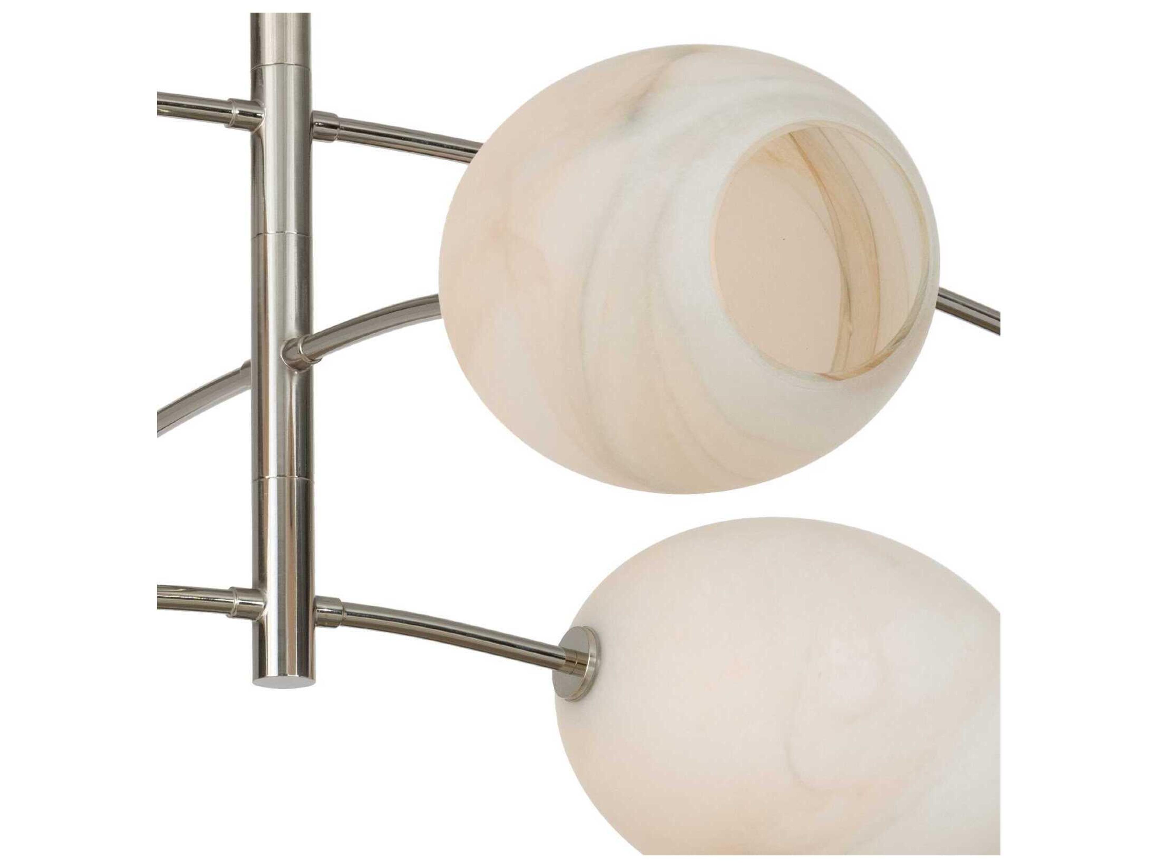 Regina Andrew Artemis 6-Light Polished Nickel Chandelier