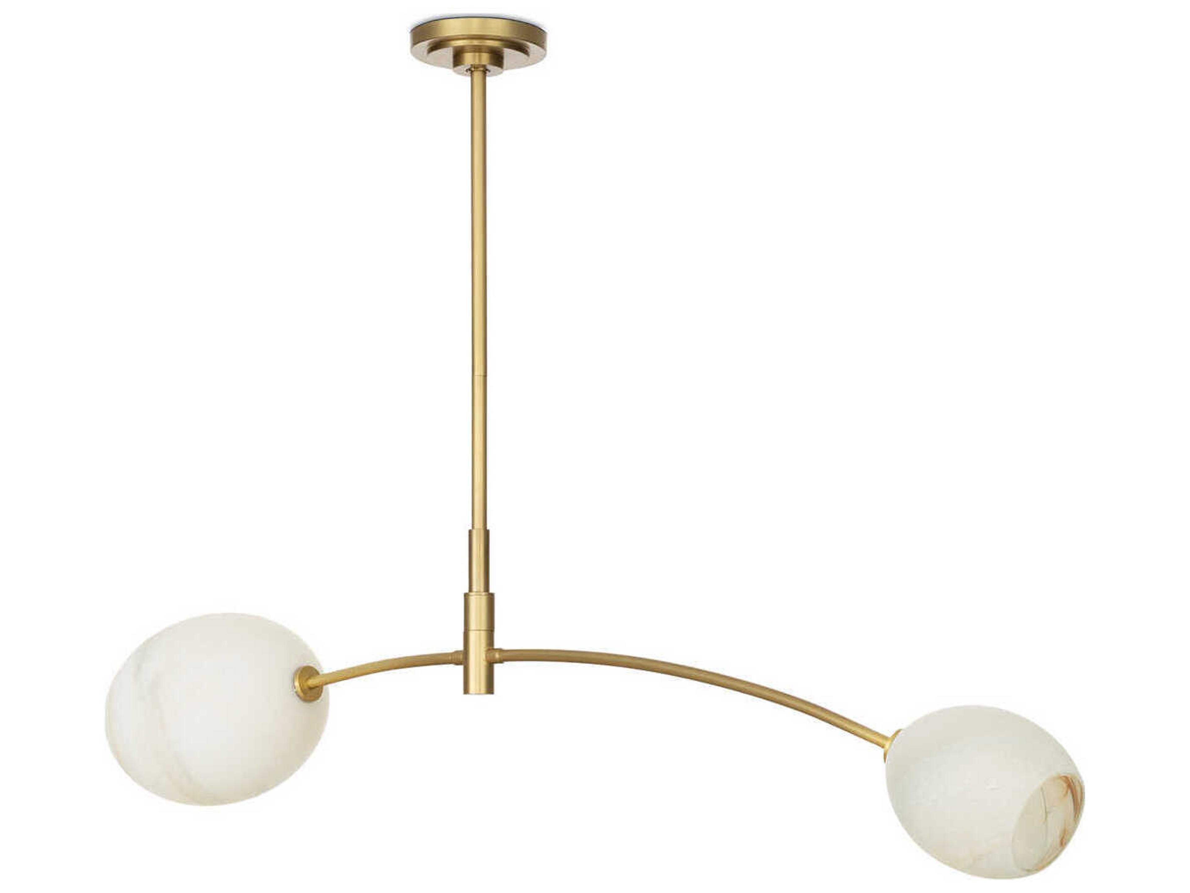 Regina Andrew Artemis 2-Light Natural Brass Island Pendant