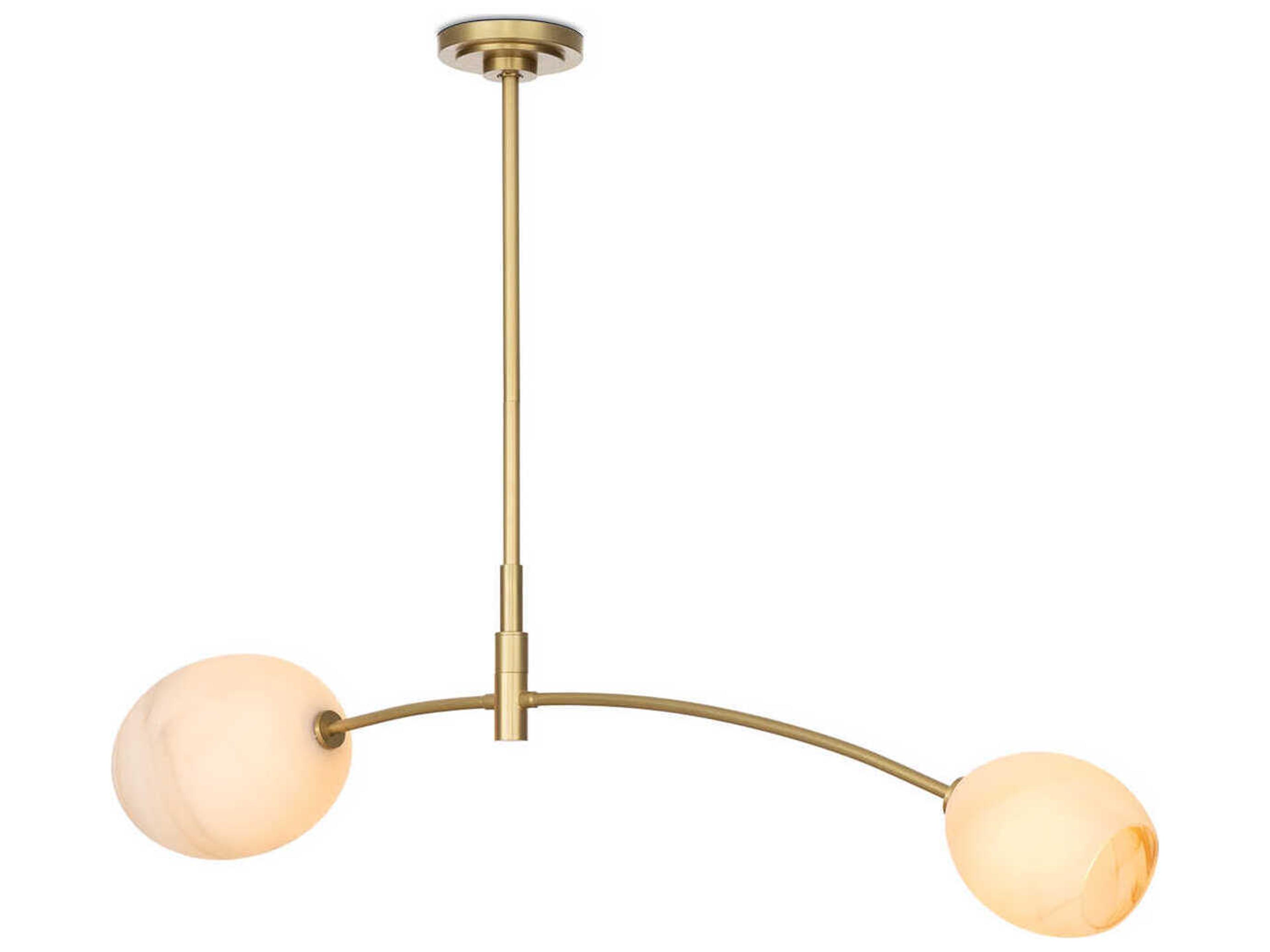 Regina Andrew Artemis 2-Light Natural Brass Island Pendant