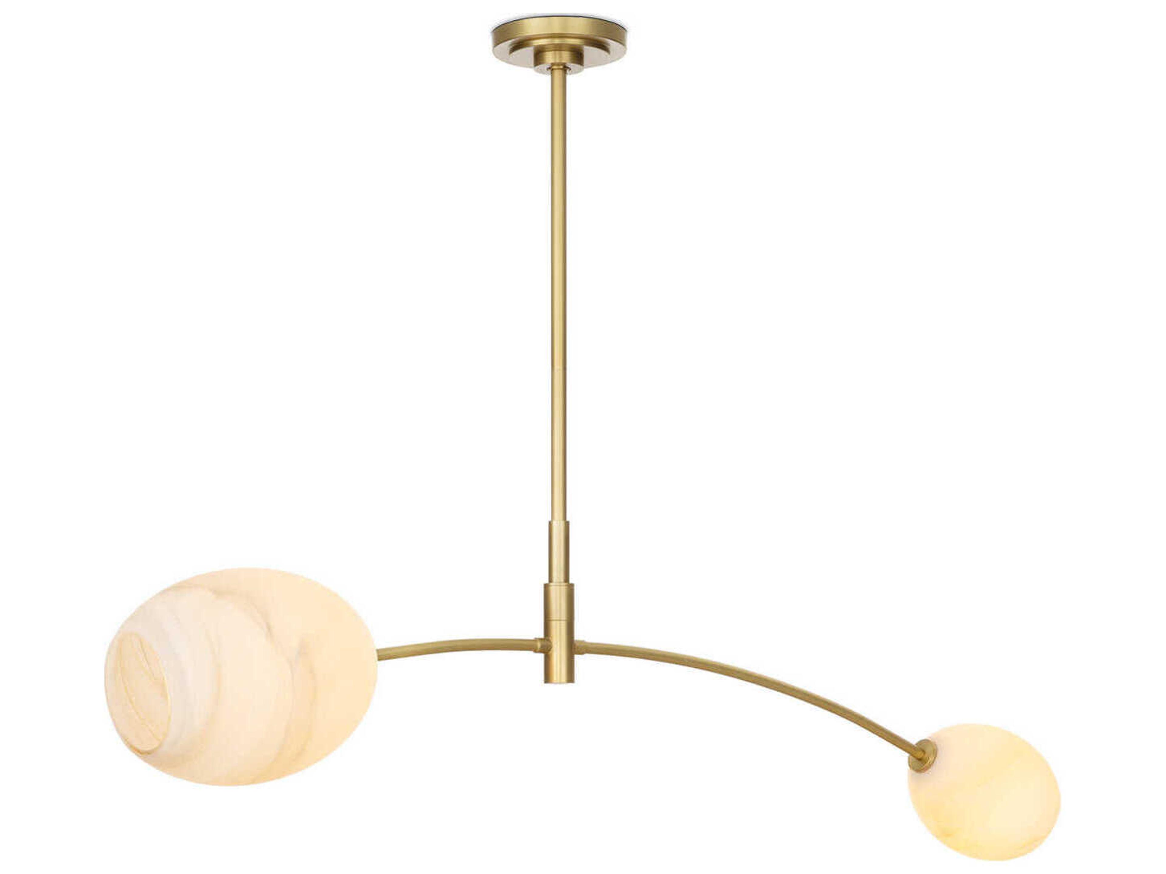 Regina Andrew Artemis 2-Light Natural Brass Island Pendant