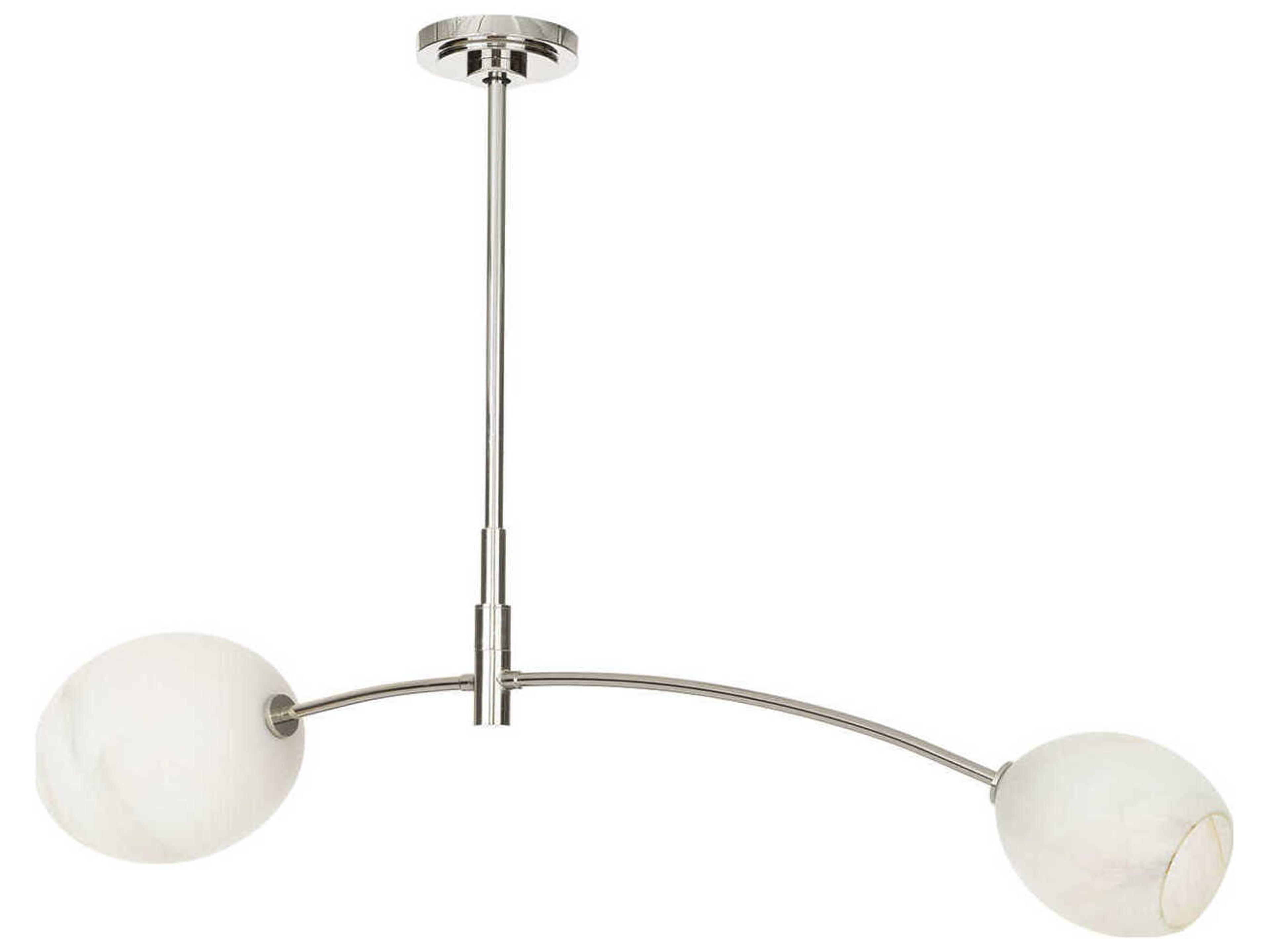 Artemis 2-Light Polished Nickel Island Pendant