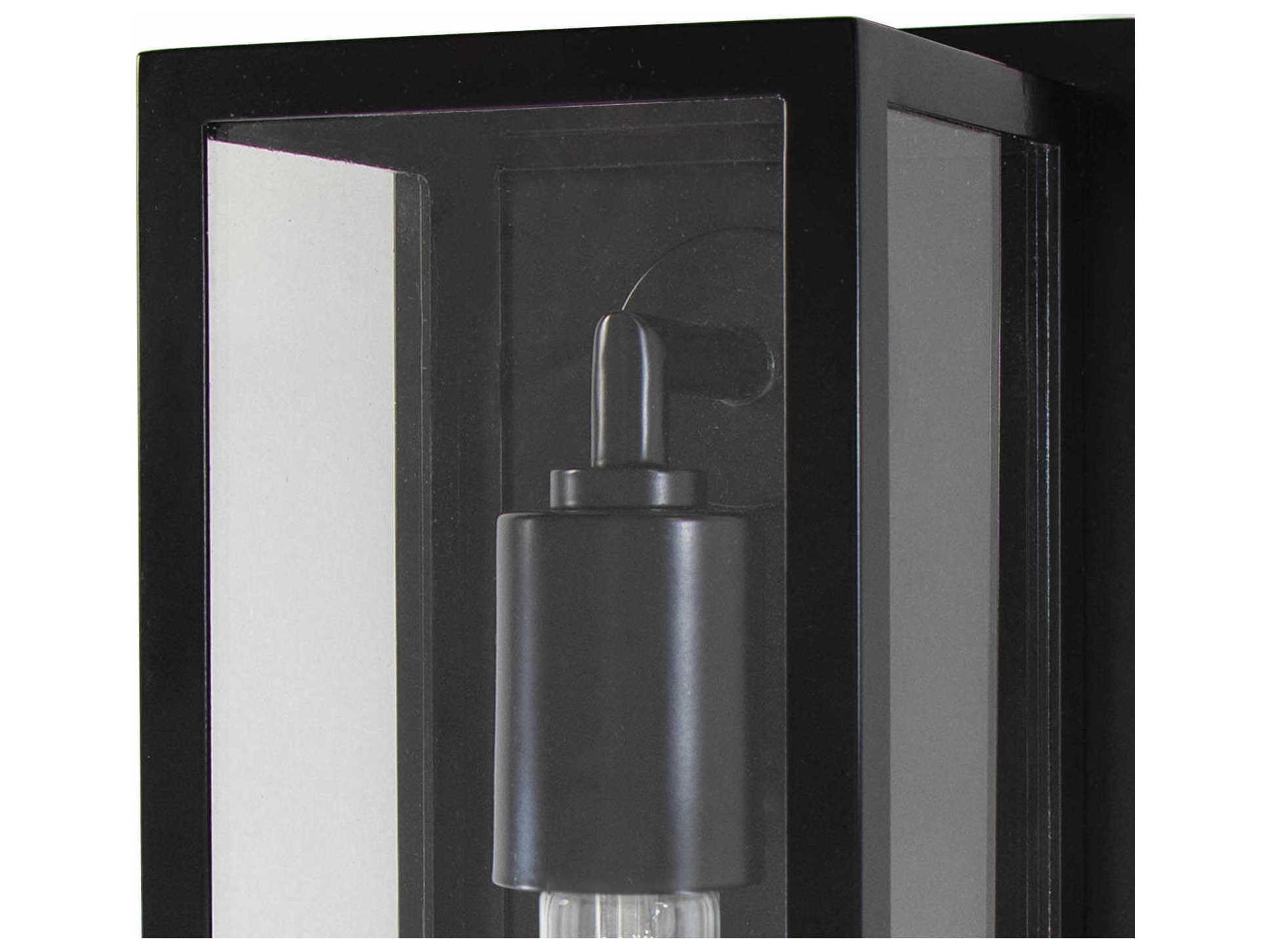 Regina Andrew Sydney 1-Light Black Glass Wall Sconce