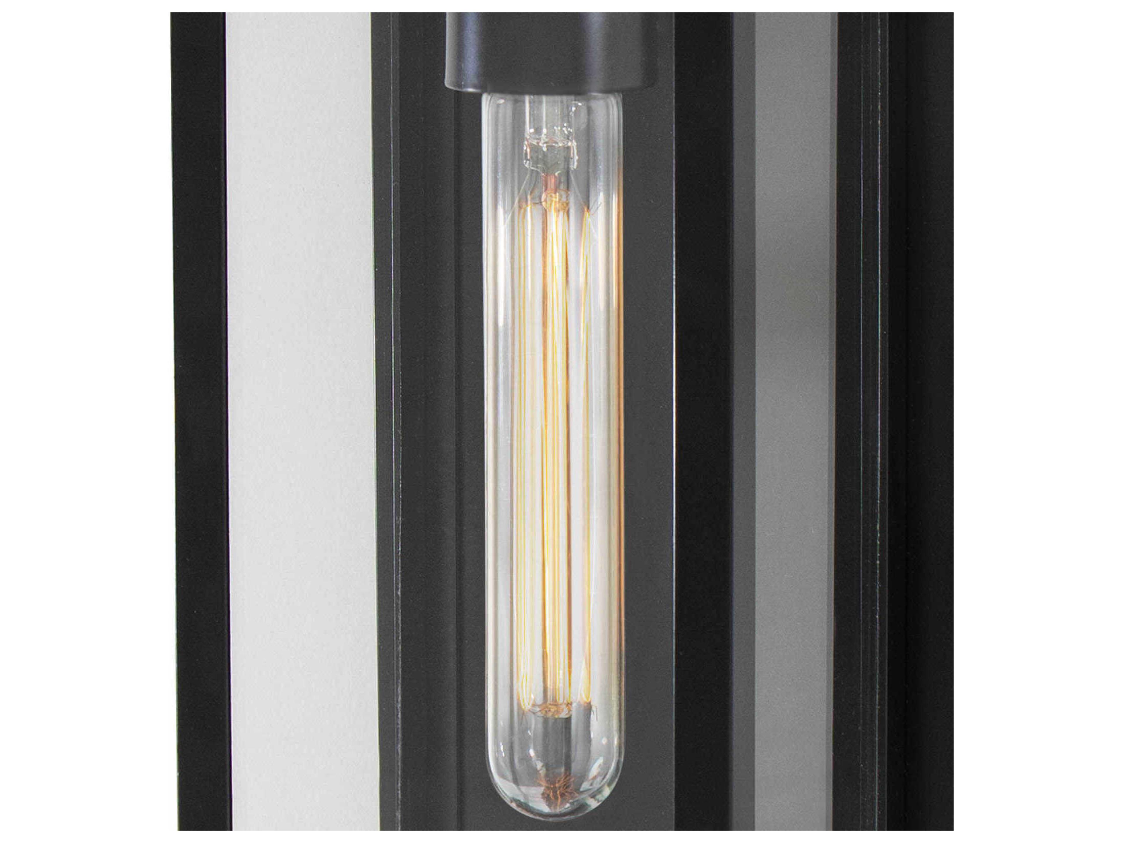 Regina Andrew Sydney 1-Light Black Glass Wall Sconce