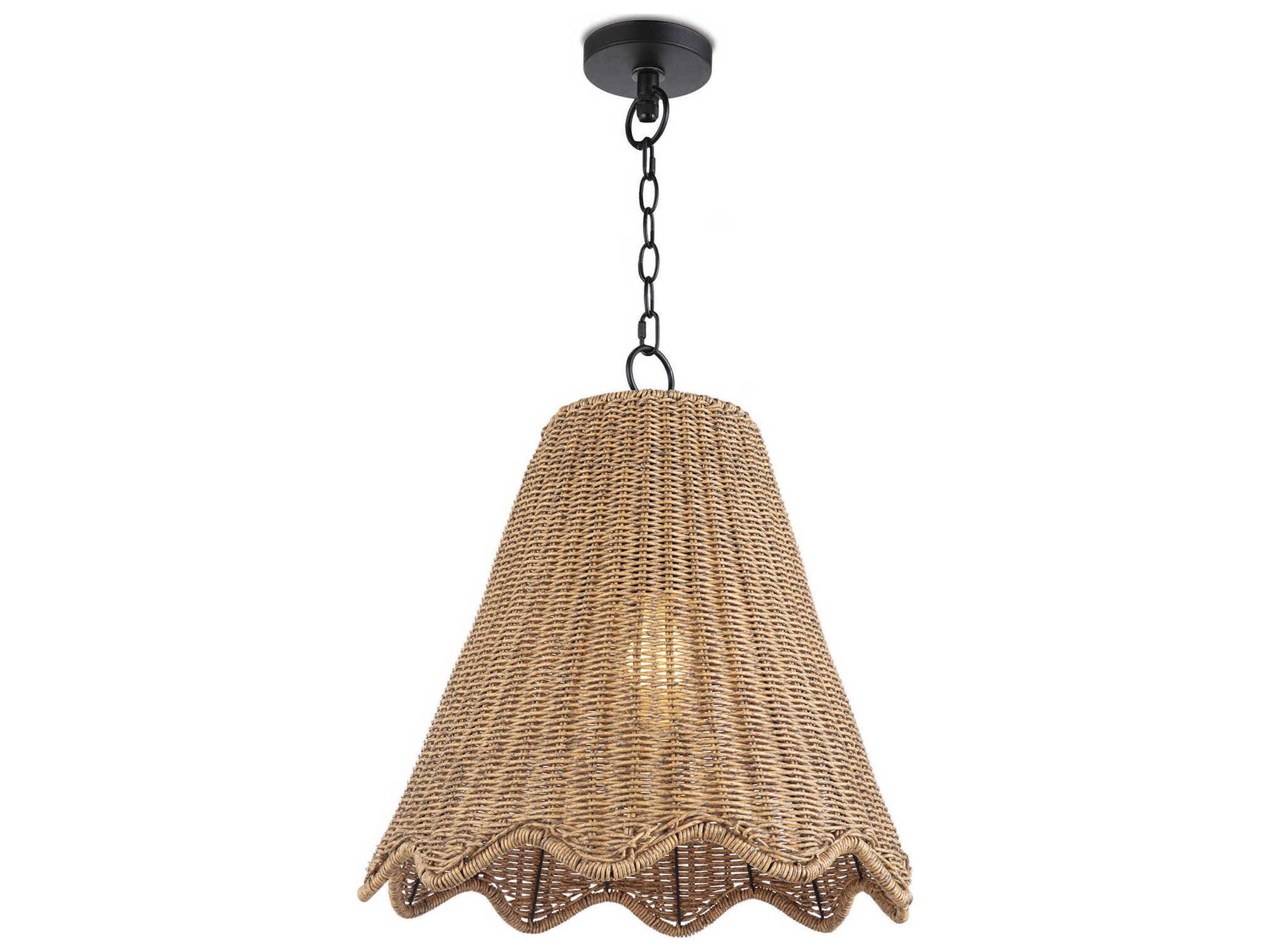 1-Light Natural Brown Pendant