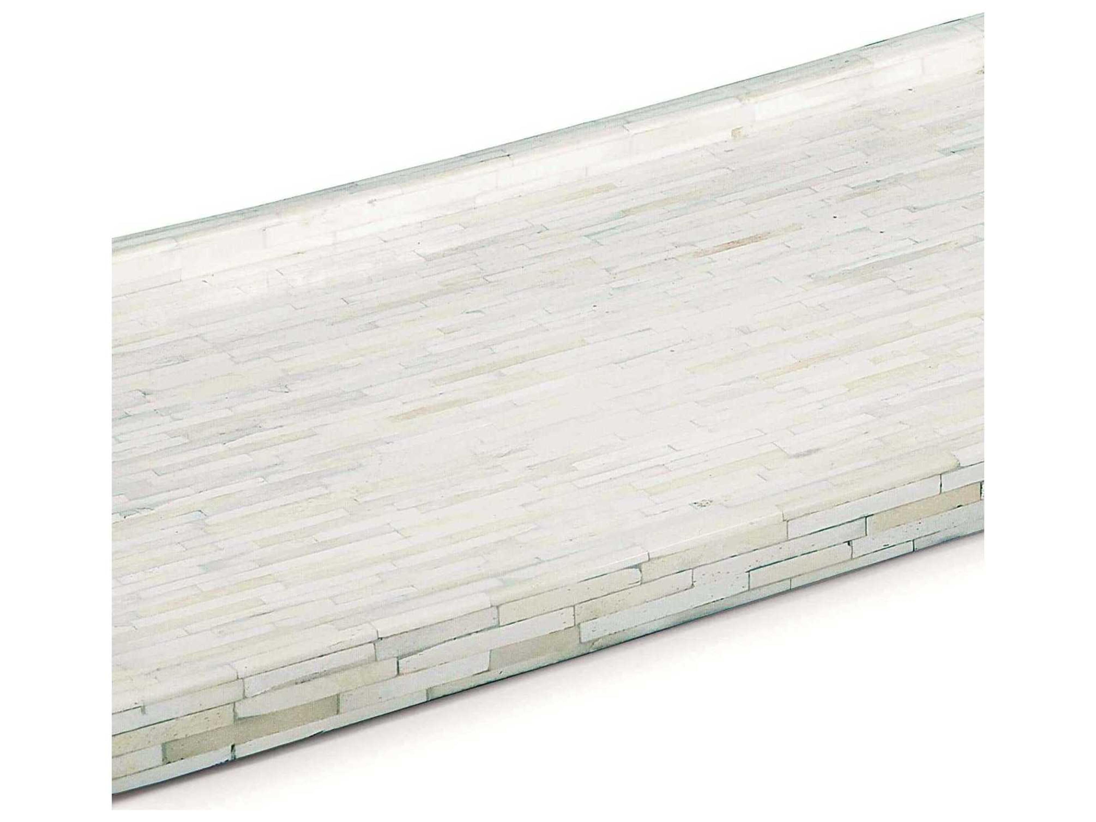 Regina Andrew White Bone and Nickel Serving Tray
