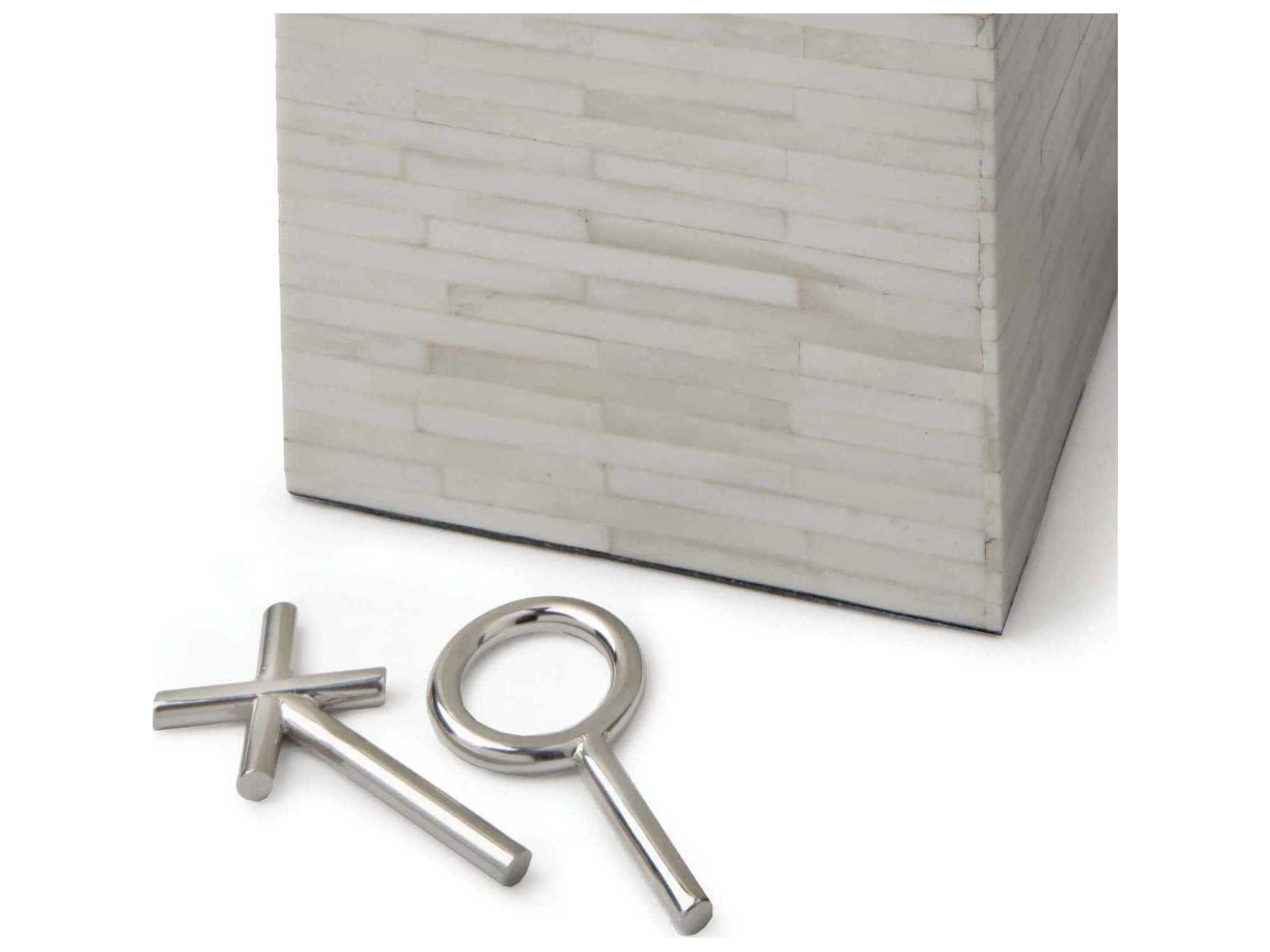 Regina Andrew White Bone Tic Tac Toe Block