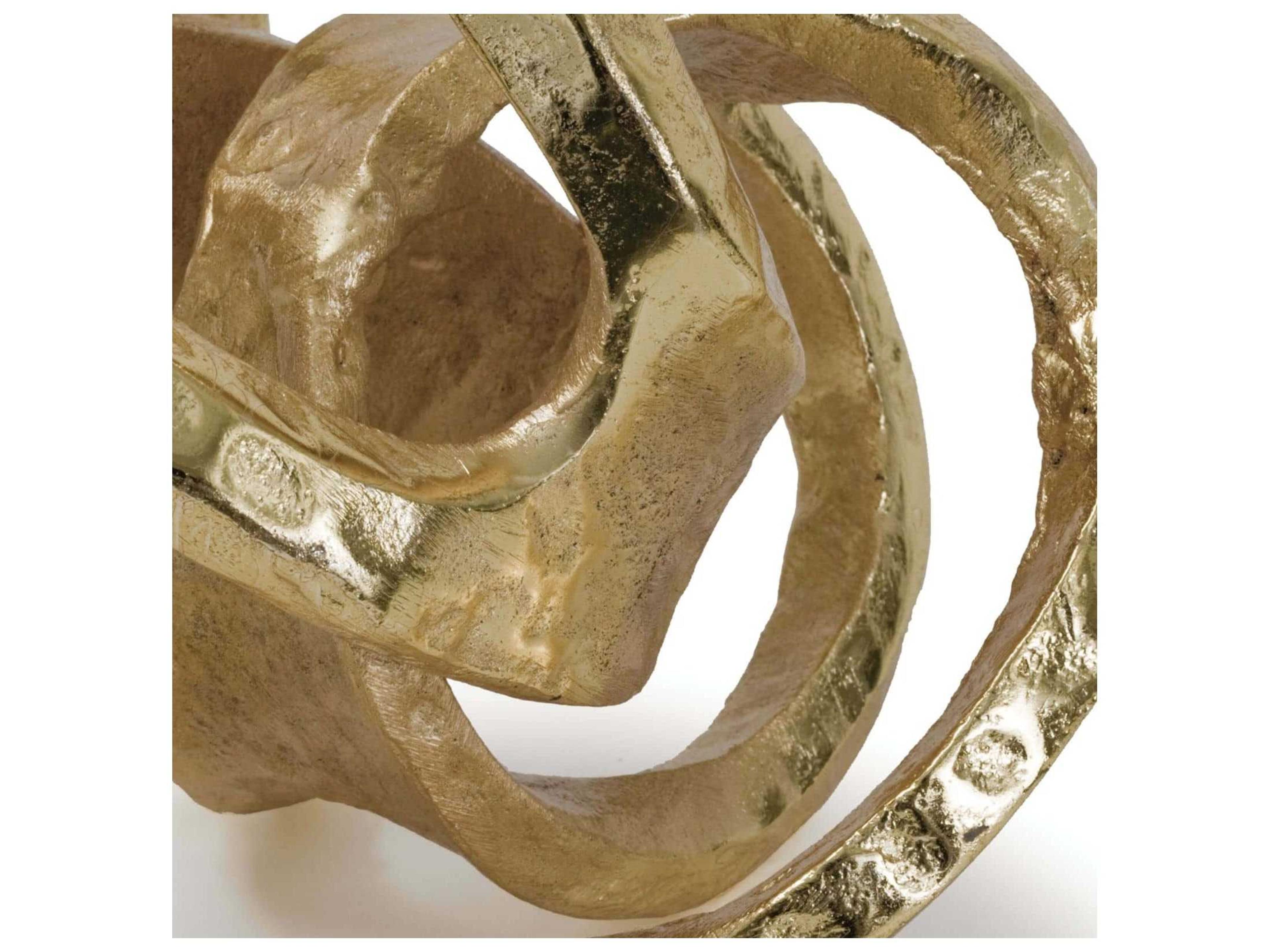 Regina Andrew Gold Metal Knot Sculpture