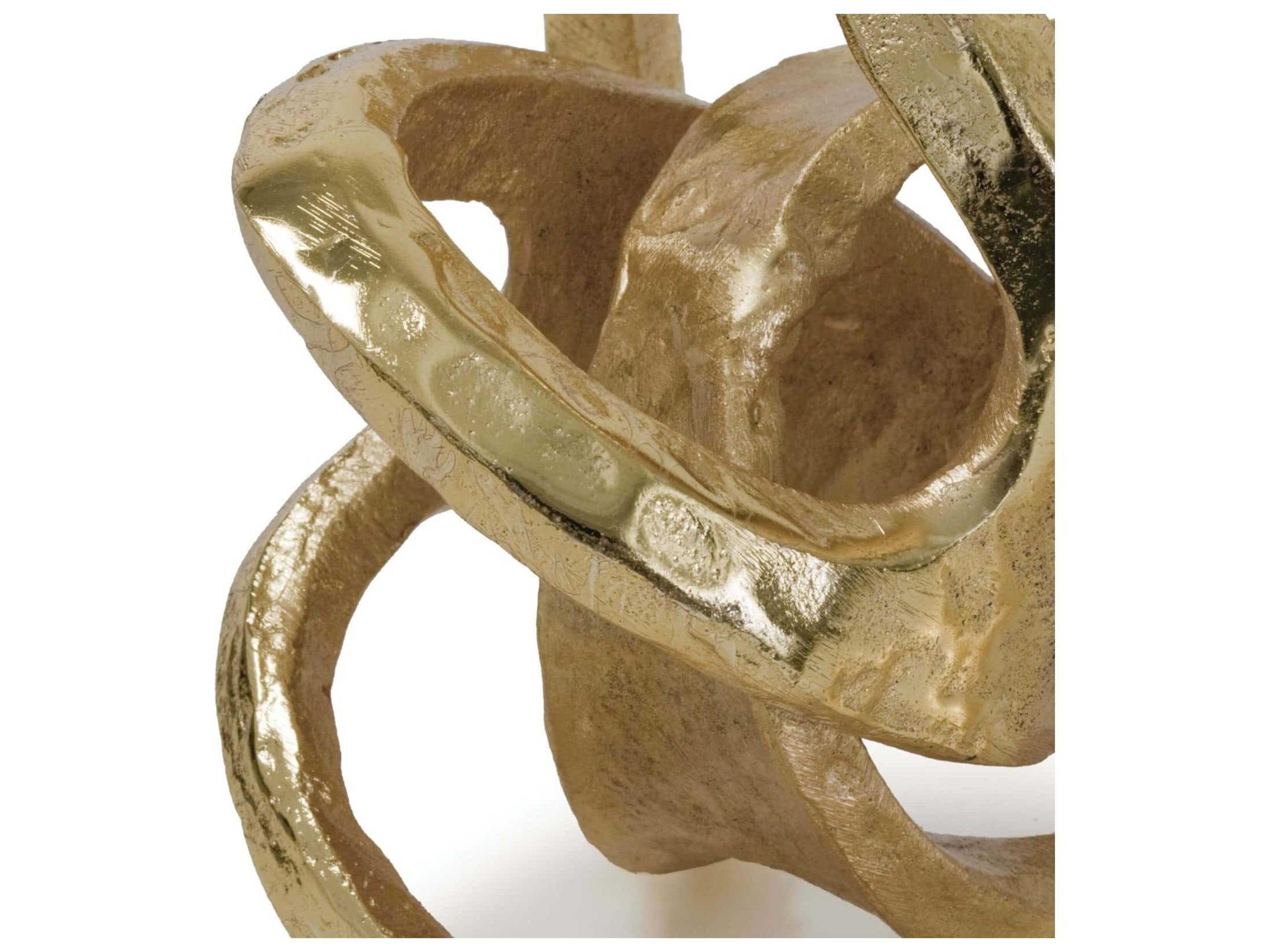Regina Andrew Gold Metal Knot Sculpture