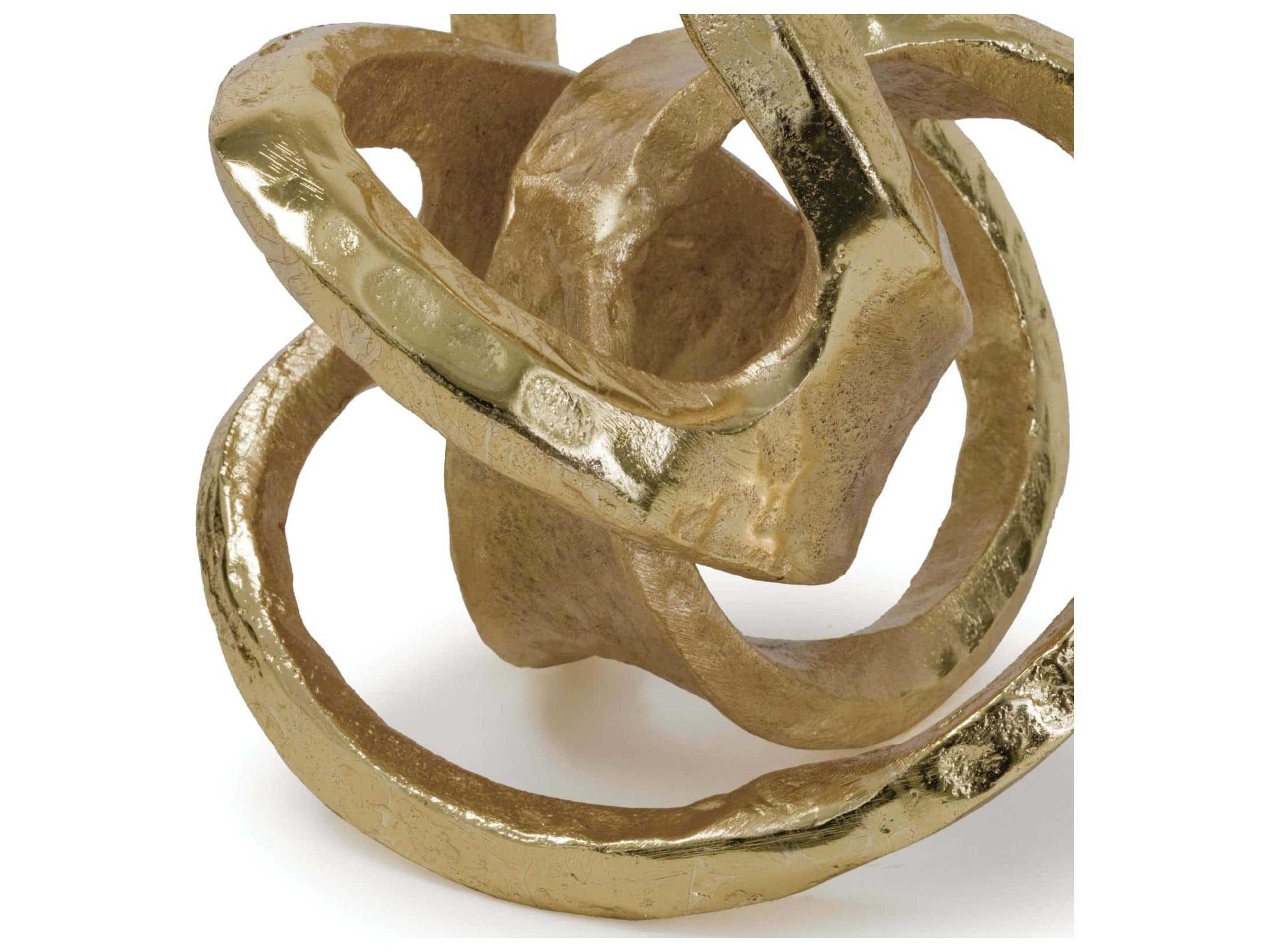 Regina Andrew Gold Metal Knot Sculpture