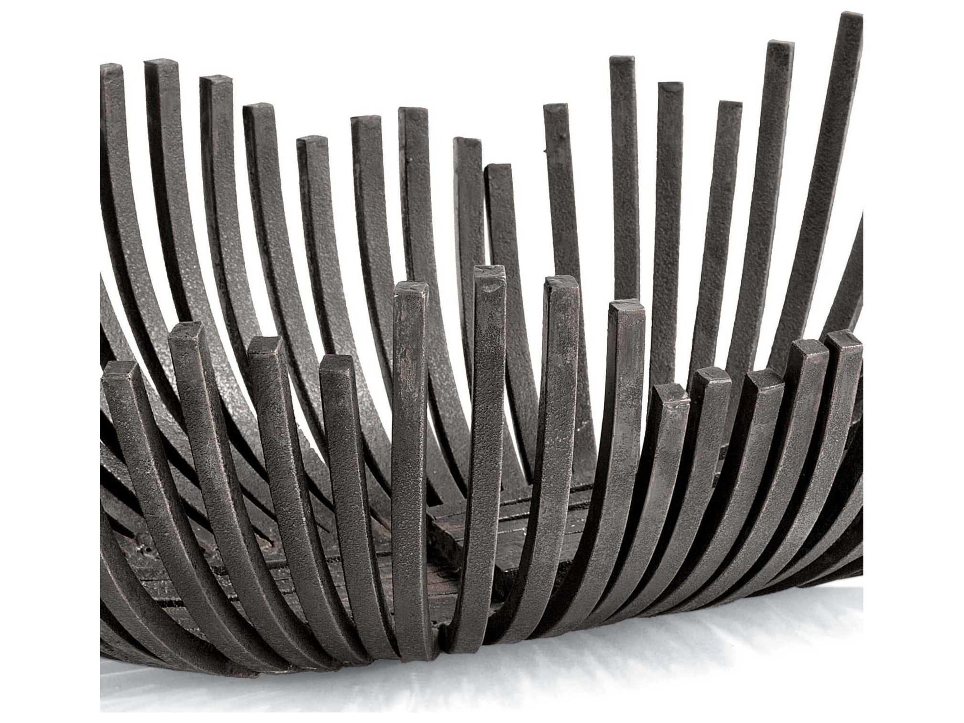 Regina Andrew Blackened Iron Webbed Bowl Oblong