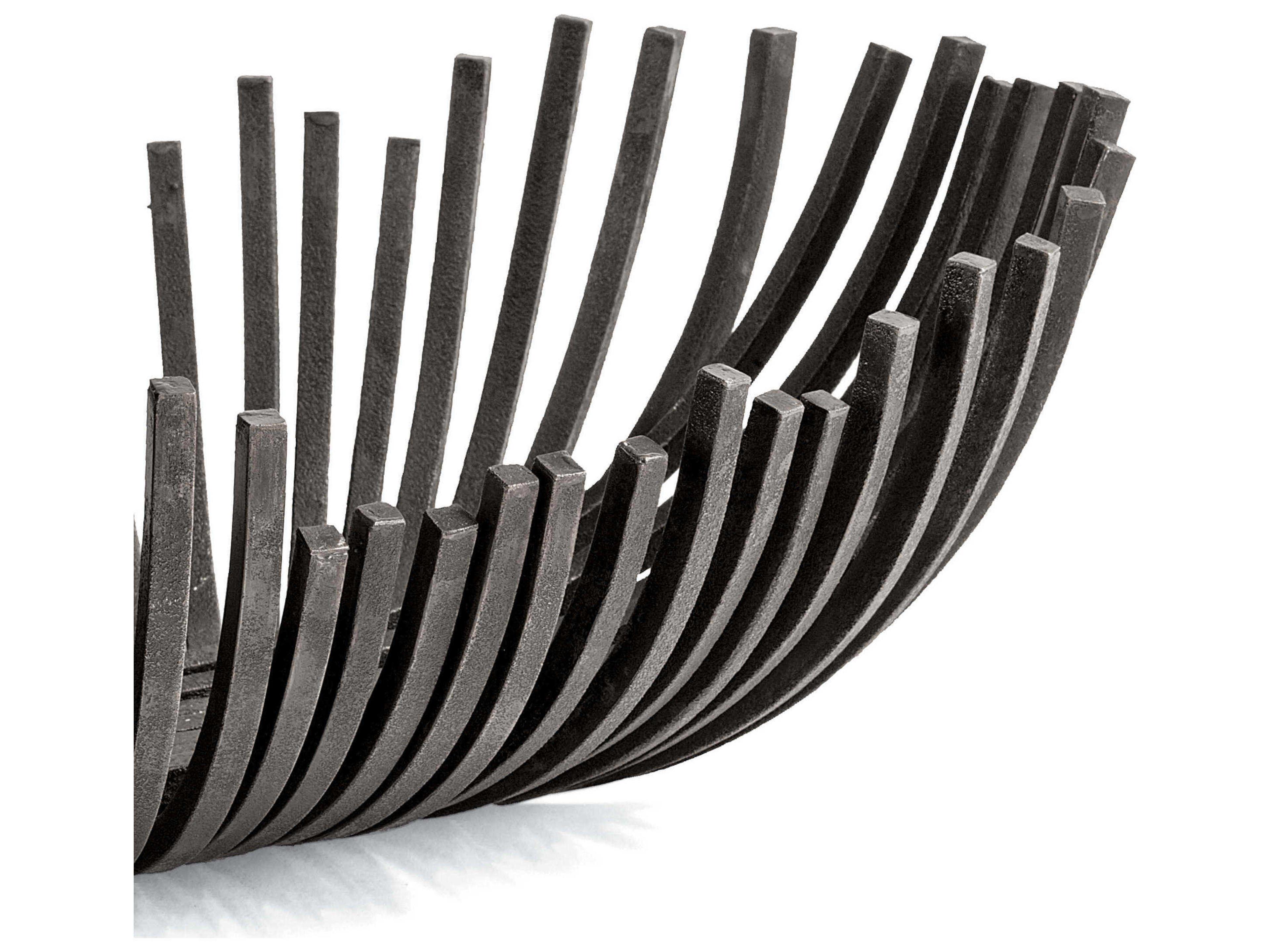 Regina Andrew Blackened Iron Webbed Bowl Oblong