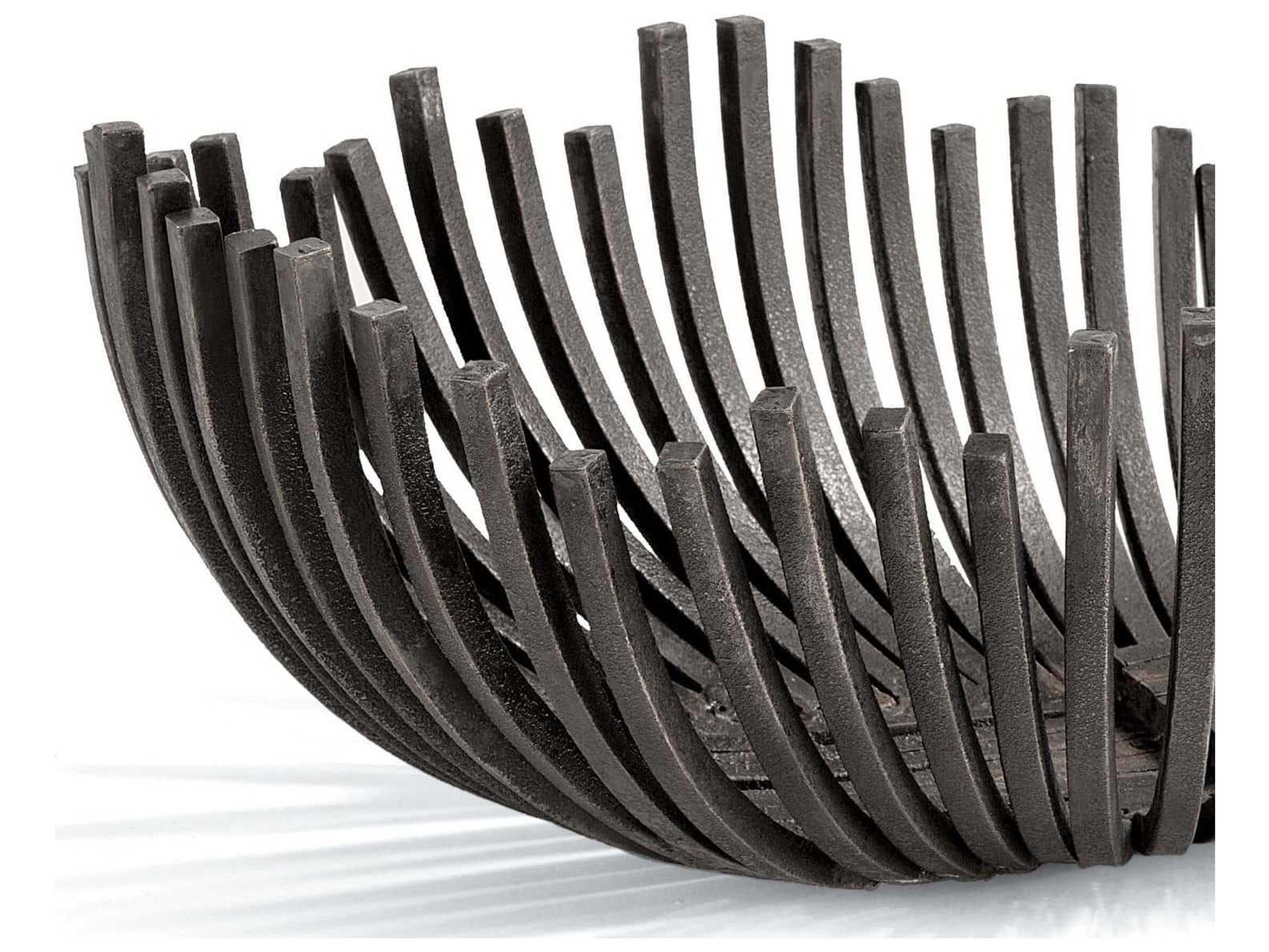 Regina Andrew Blackened Iron Webbed Bowl Oblong