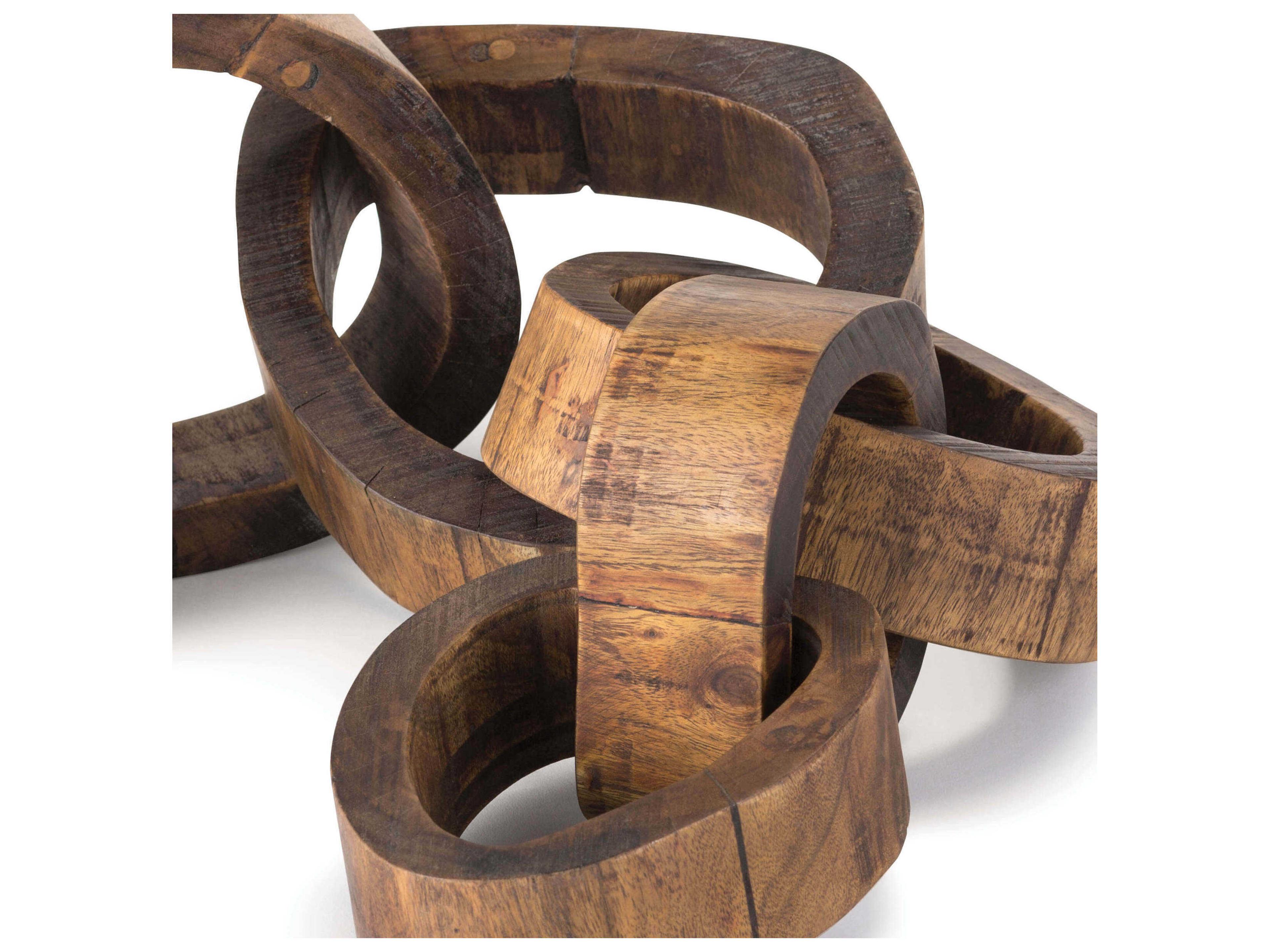 Regina Andrew Natural Wood Links Centerpiece Sculpture