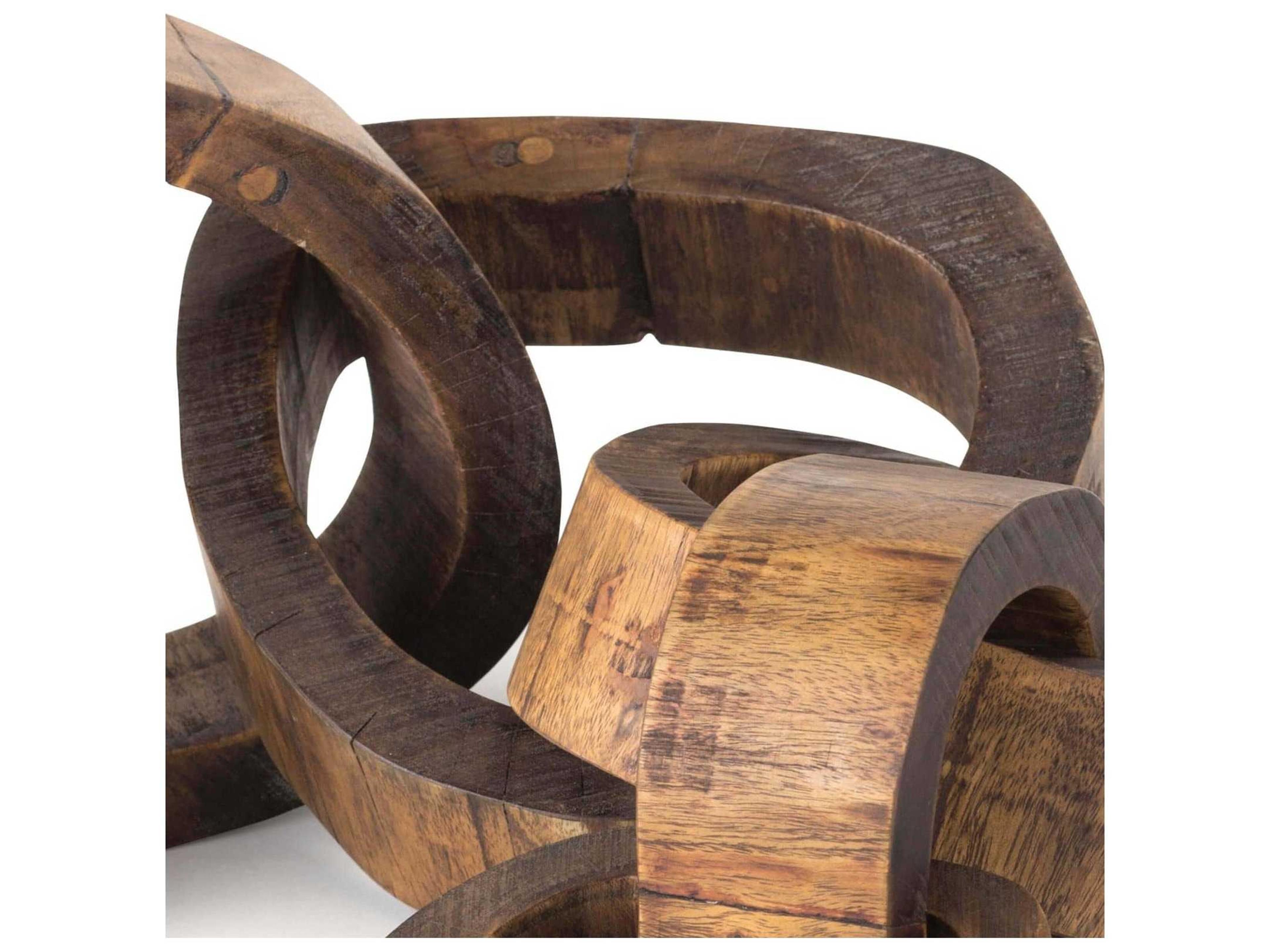 Regina Andrew Natural Wood Links Centerpiece Sculpture