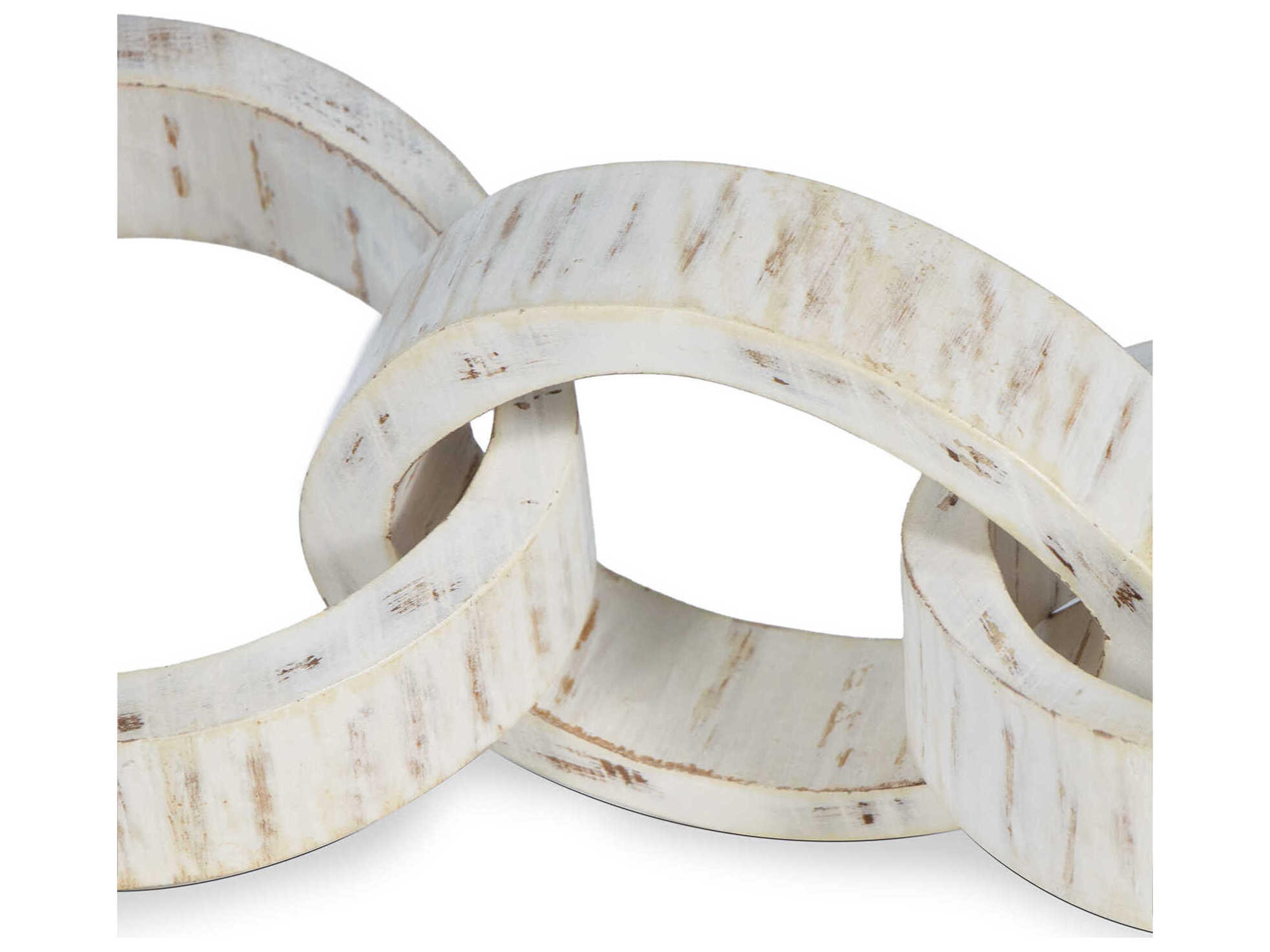 Regina Andrew White Wooden Links Centerpiece
