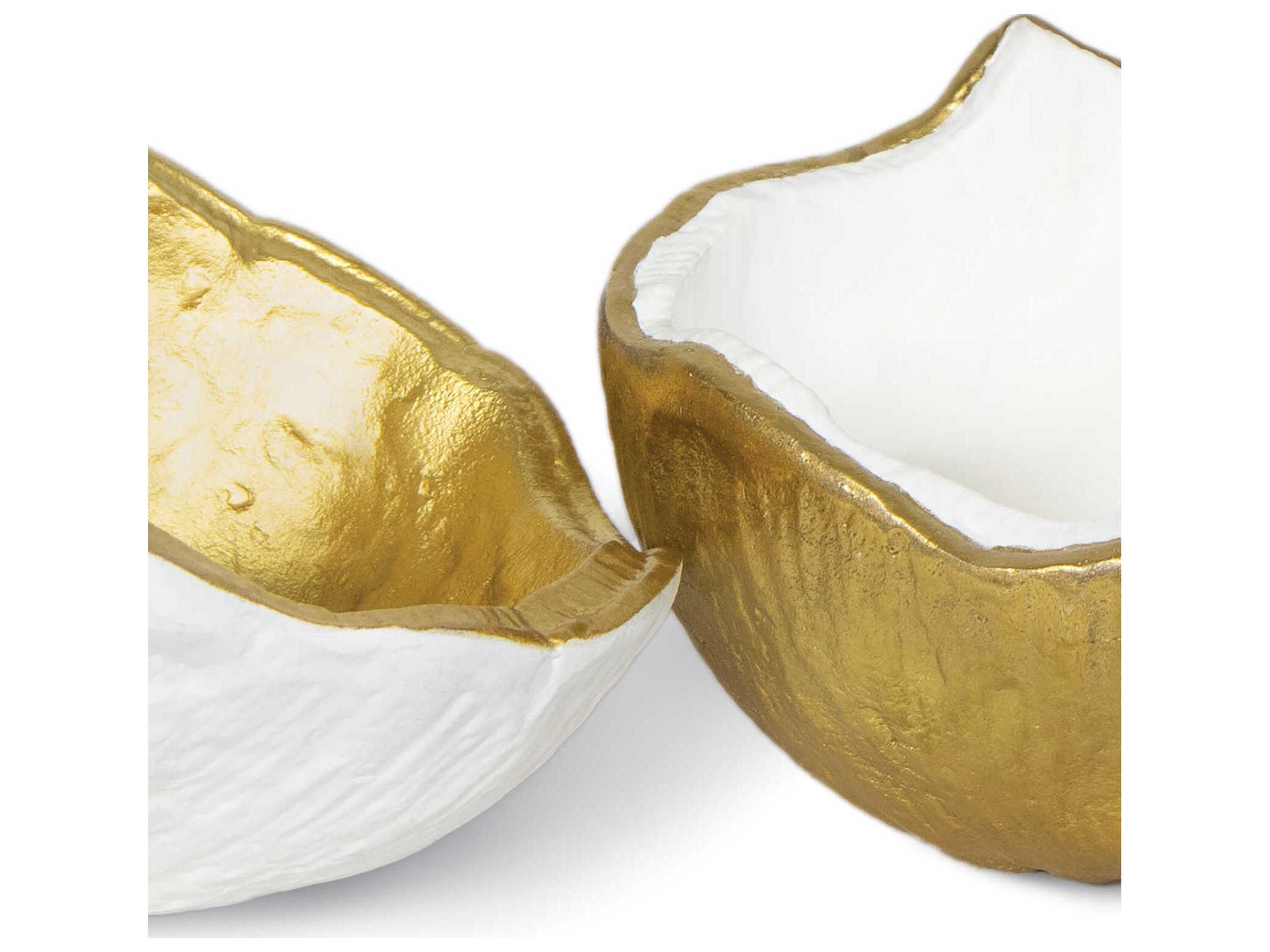 Regina Andrew White Metal Bowls Set of 2