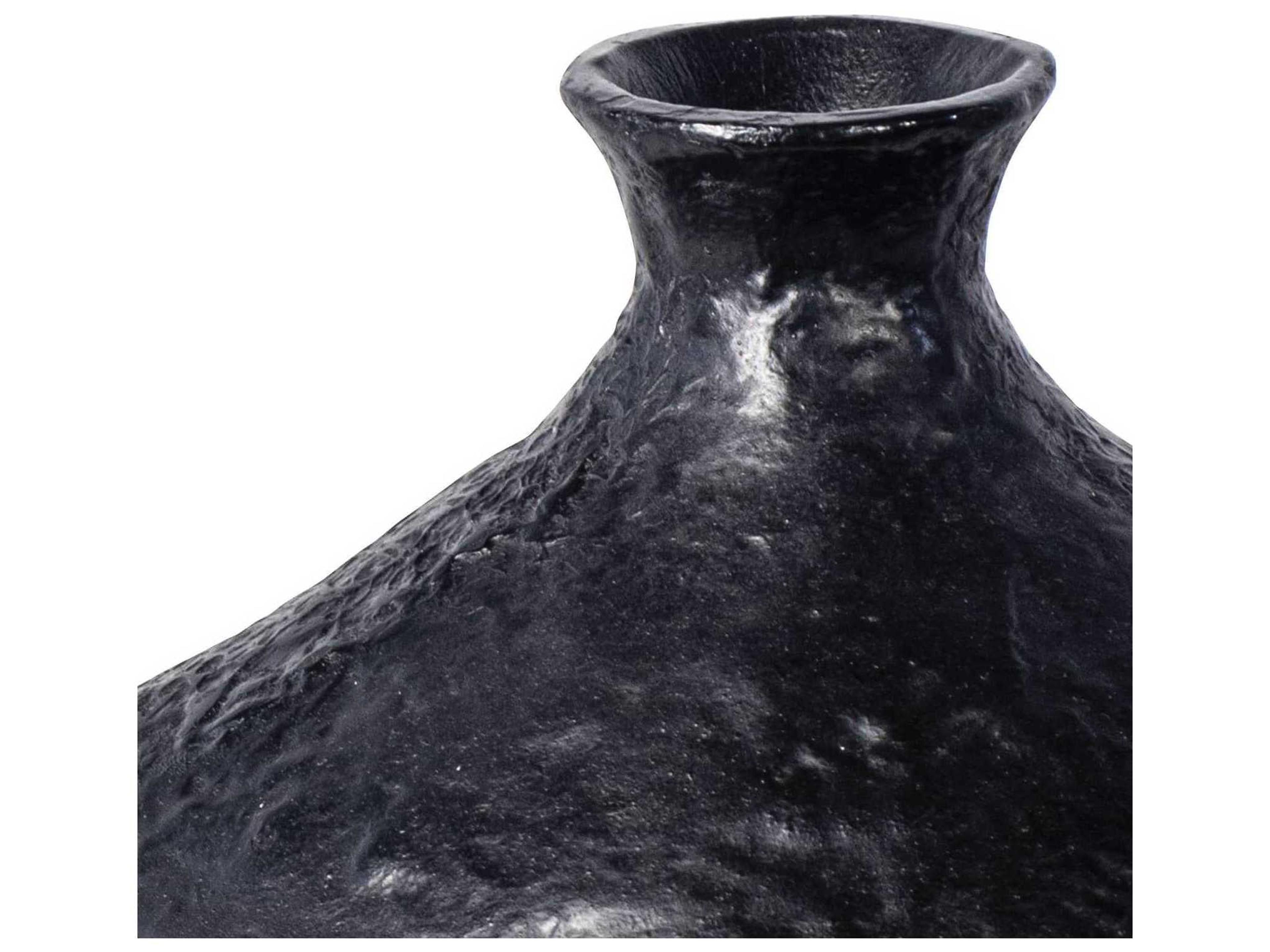 Regina Andrew Black Poe Metal Vase