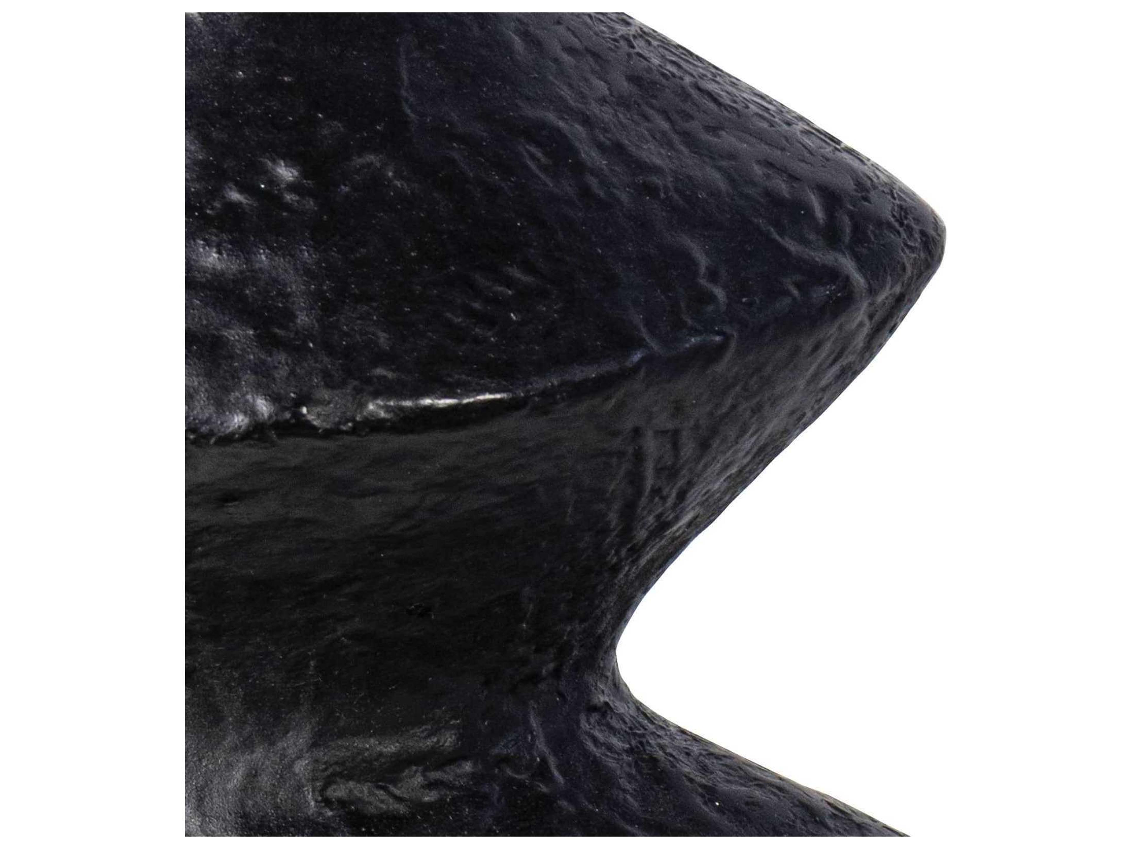 Regina Andrew Black Poe Metal Vase