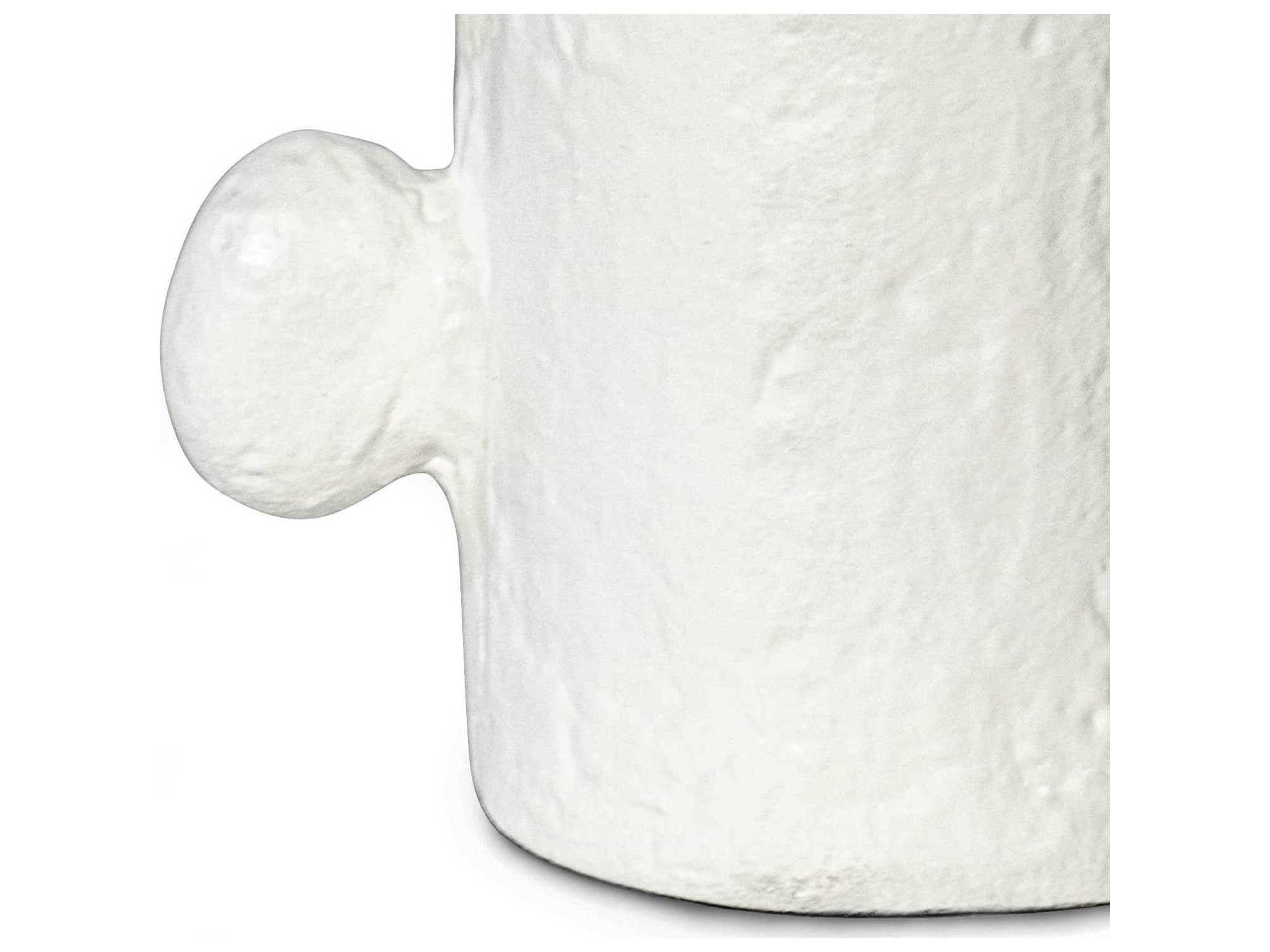 Regina Andrew White 14" High Sanya Metal Vase