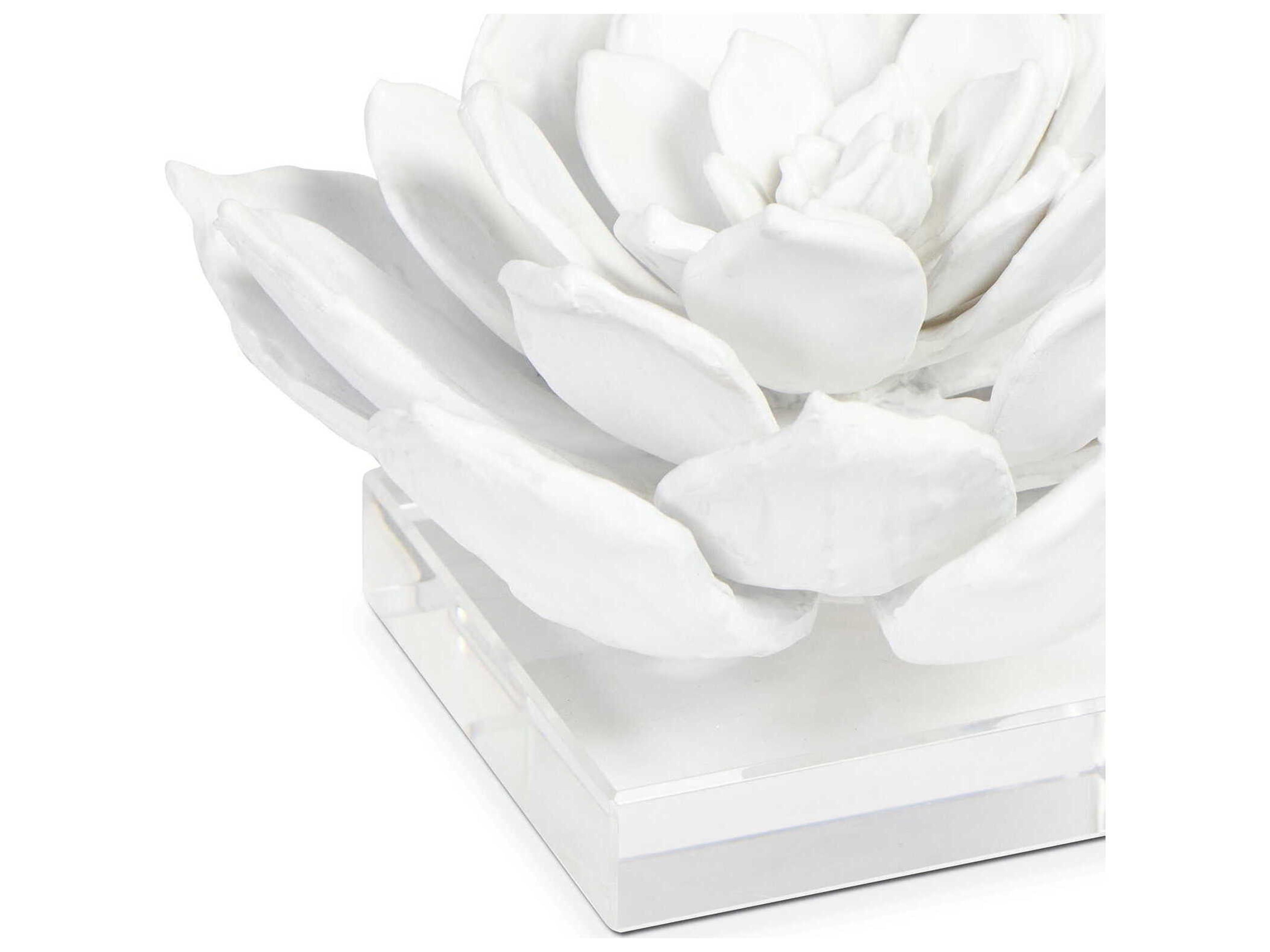 Regina Andrew White Succulent Sculpture