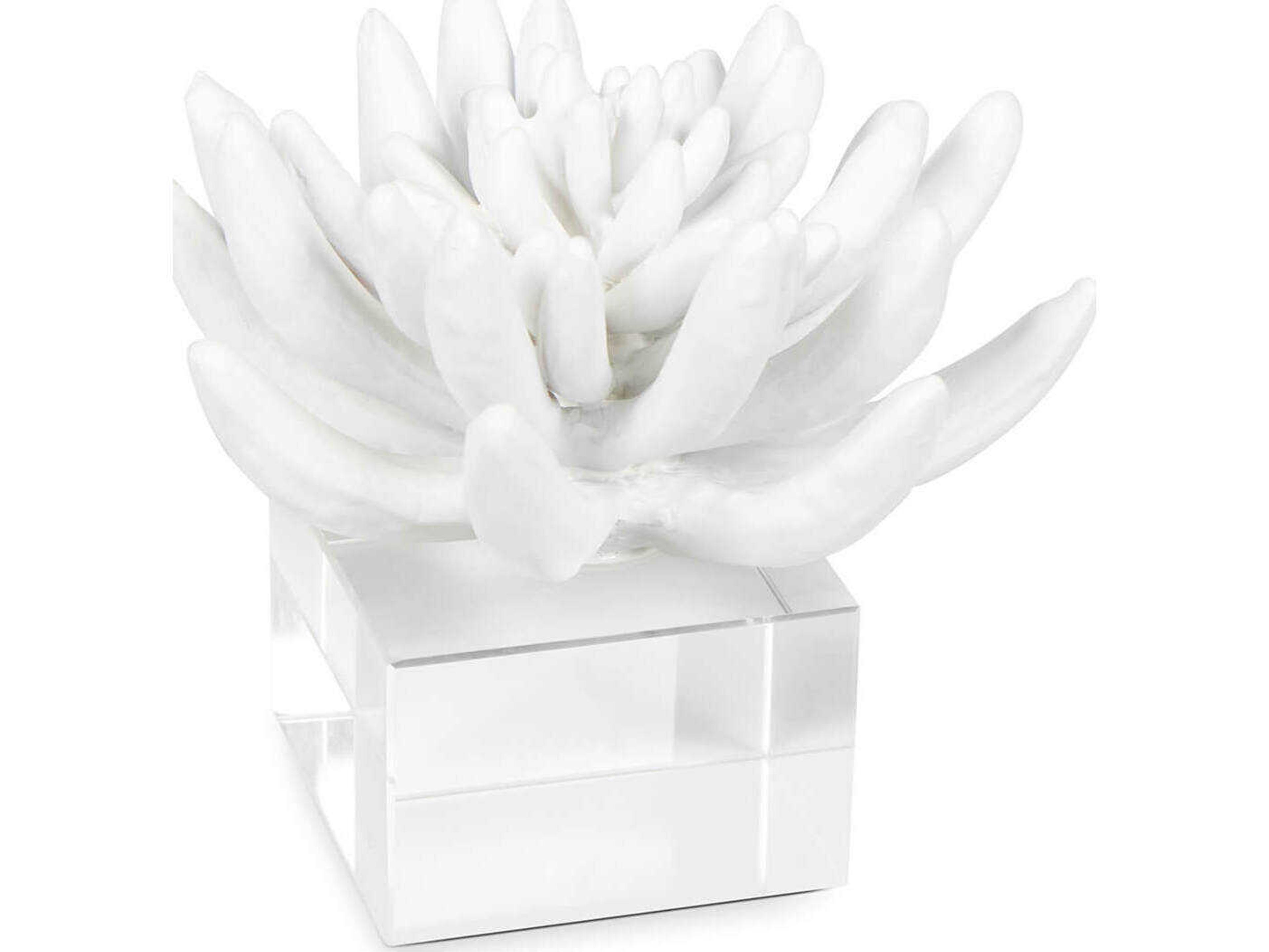 Succulent White Sculpture