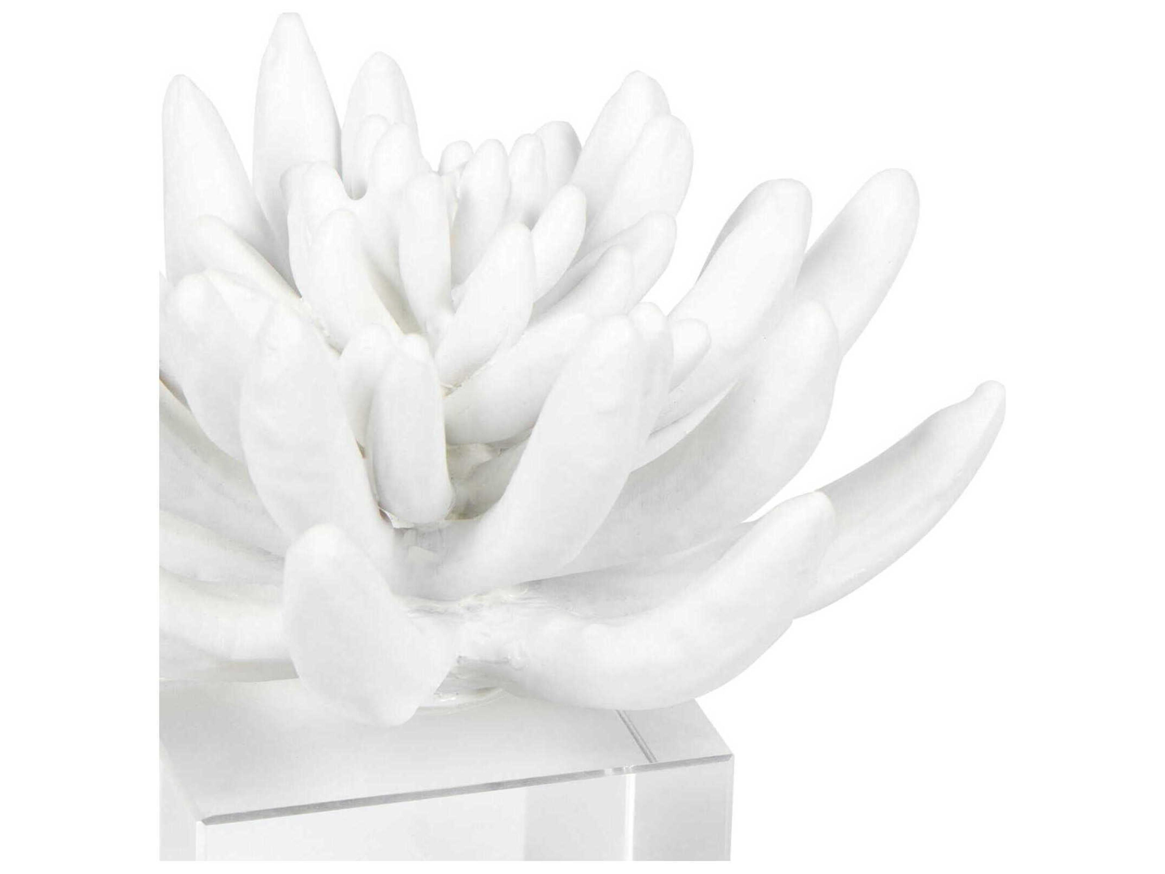 Regina Andrew Succulent White Sculpture