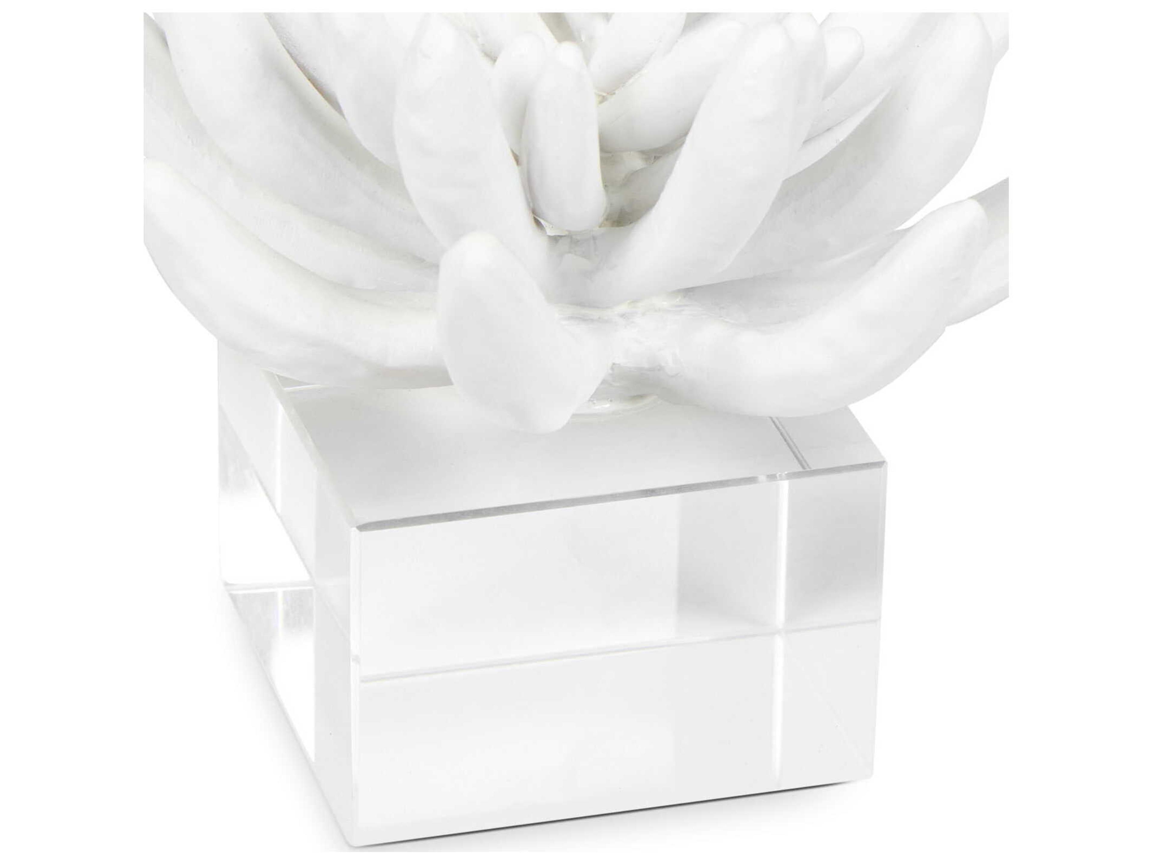 Regina Andrew Succulent White Sculpture