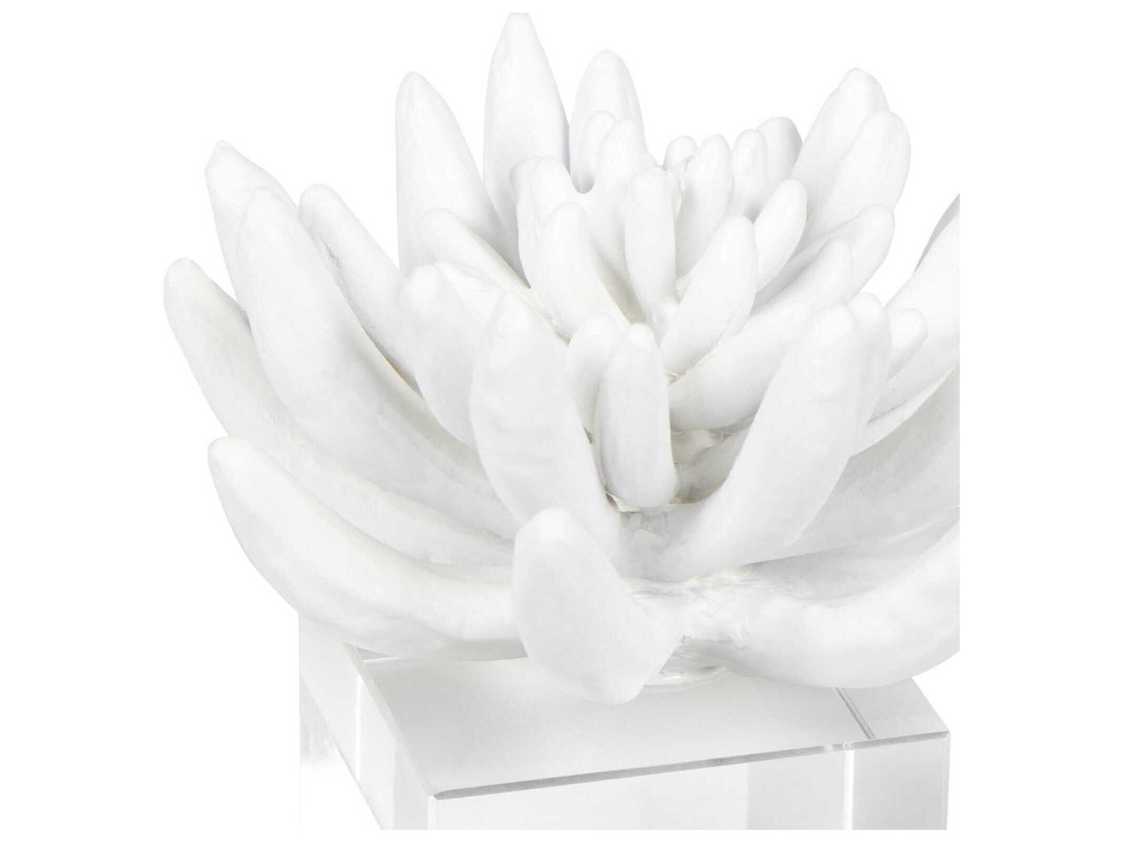 Regina Andrew Succulent White Sculpture