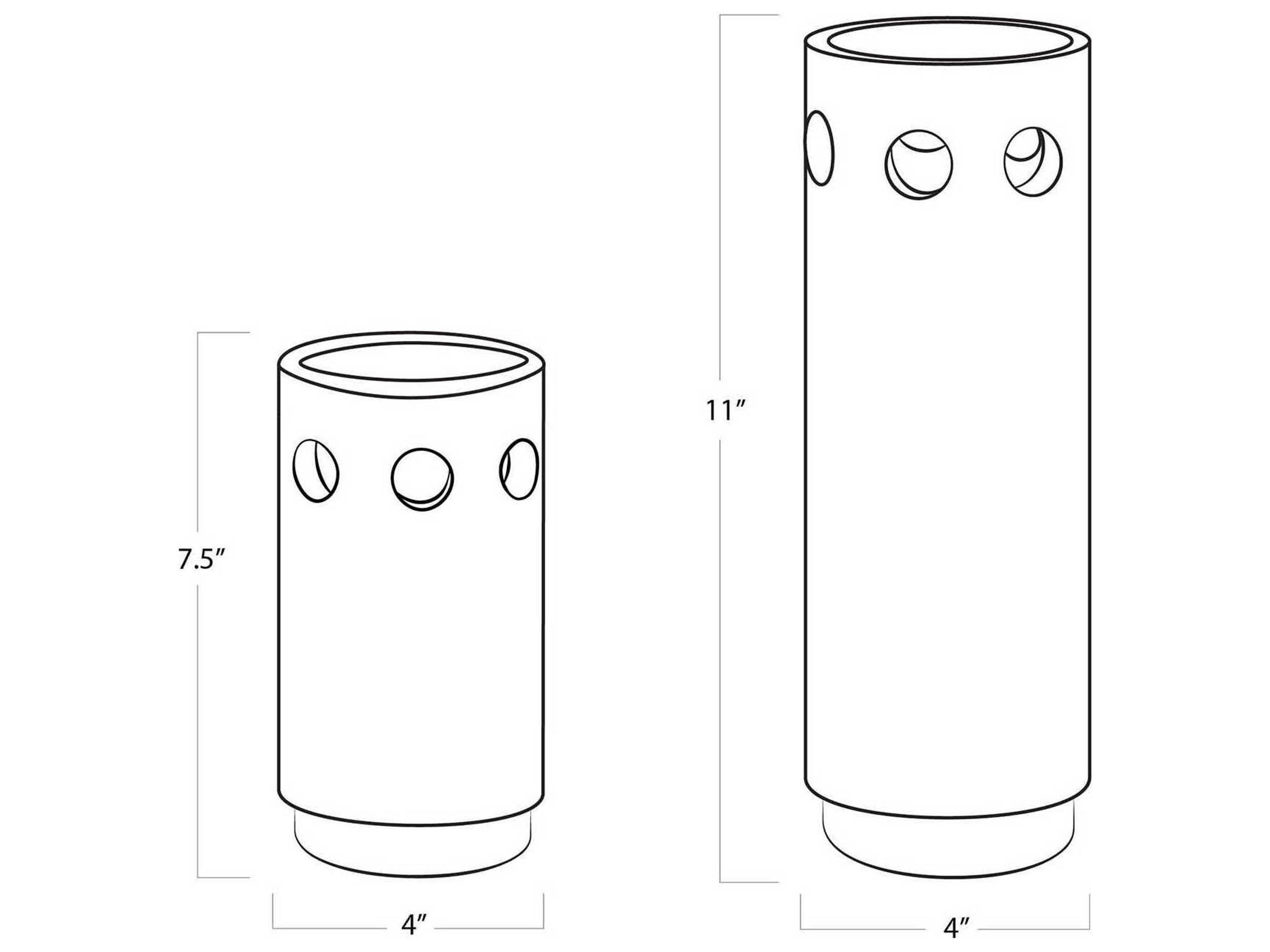 Regina Andrew Savior Black Vases Set of 2